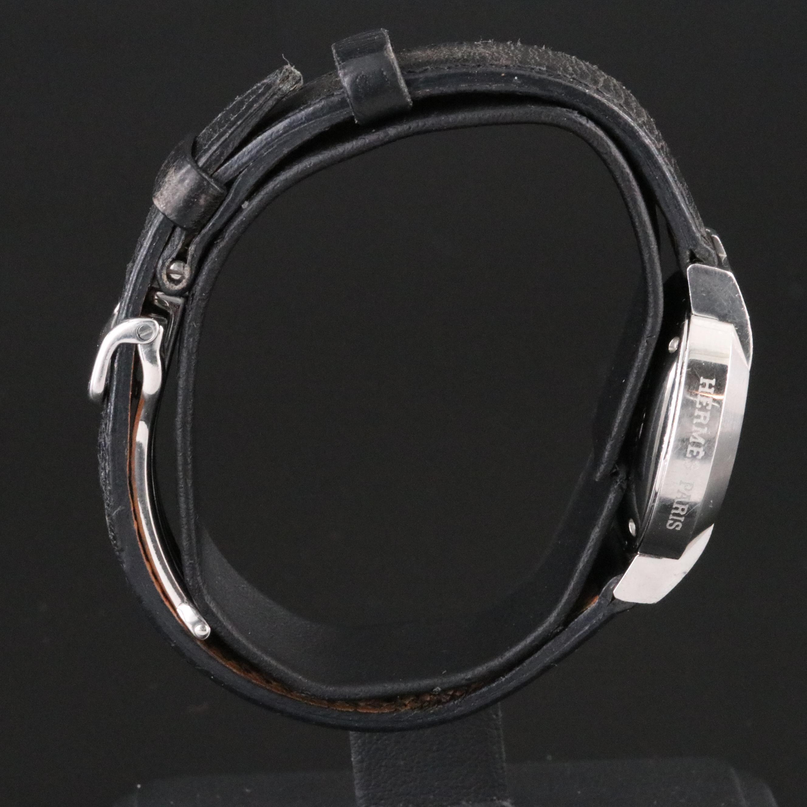 Hermès Nomad NO1.210 Grey Dial 27.5mm Steel Automatic Quartz Watch