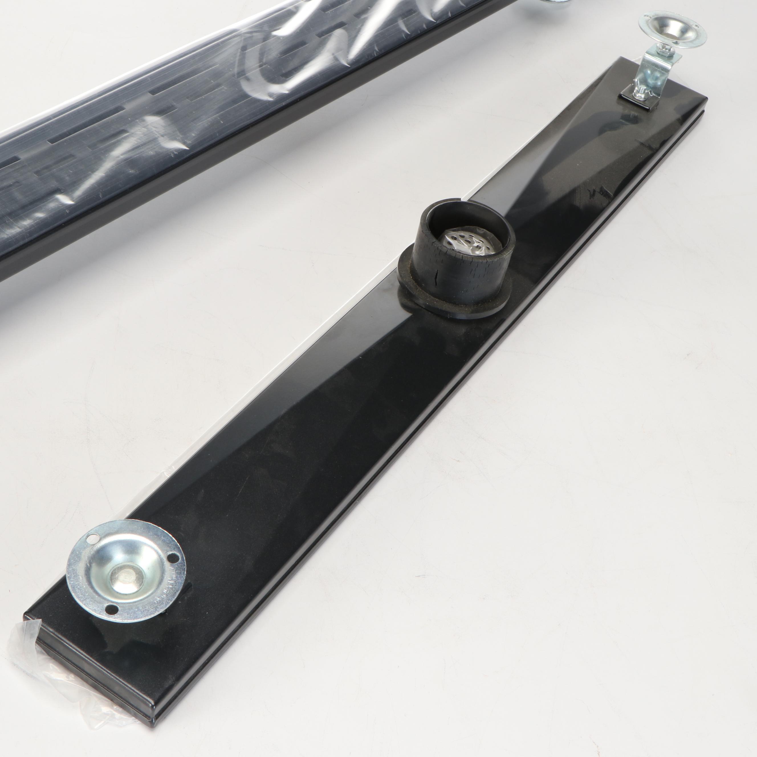 Black Enameled 60" and Other Linear Shower Drains