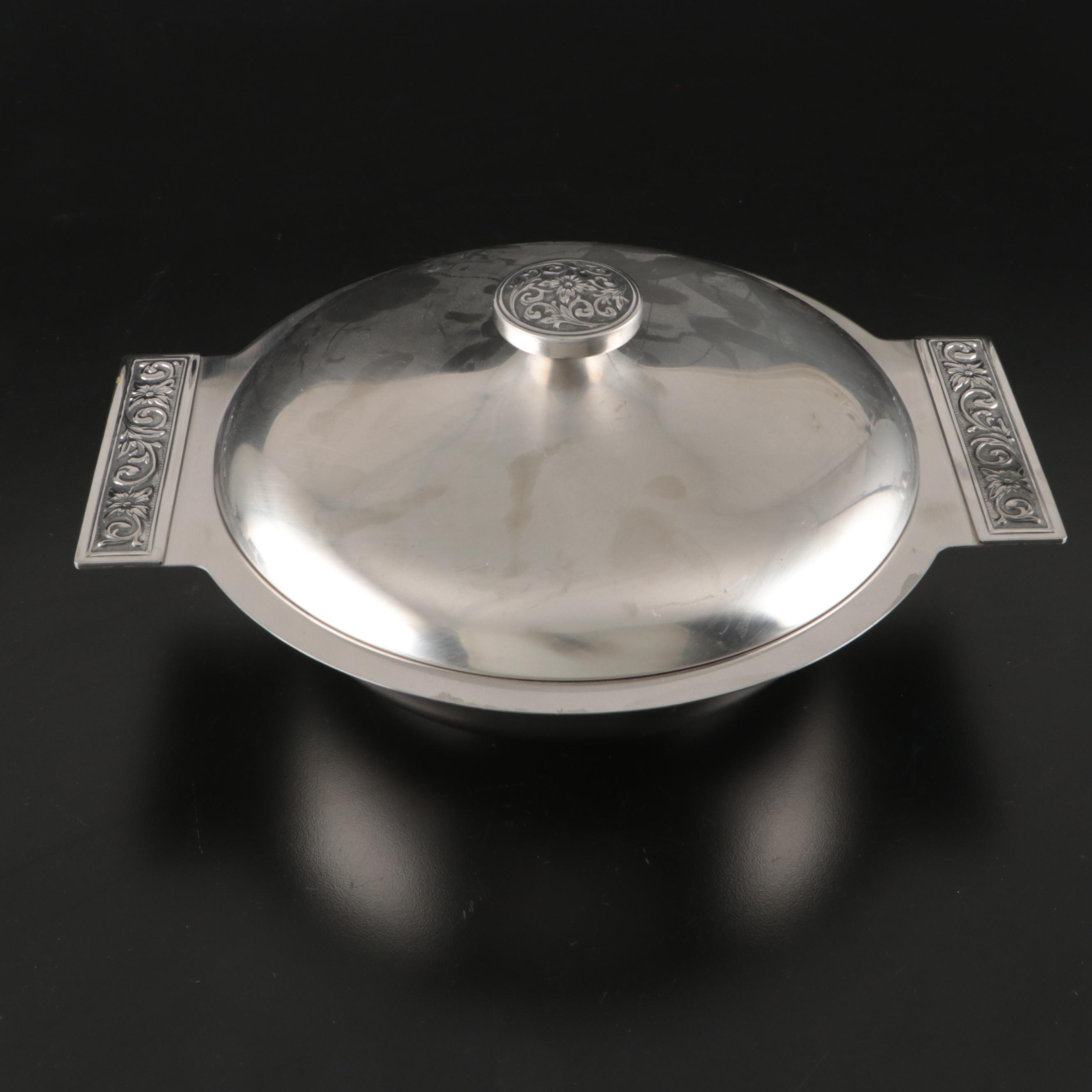 Rogers Insilco Stainless Steel Serving Dishes and Napkin Rings