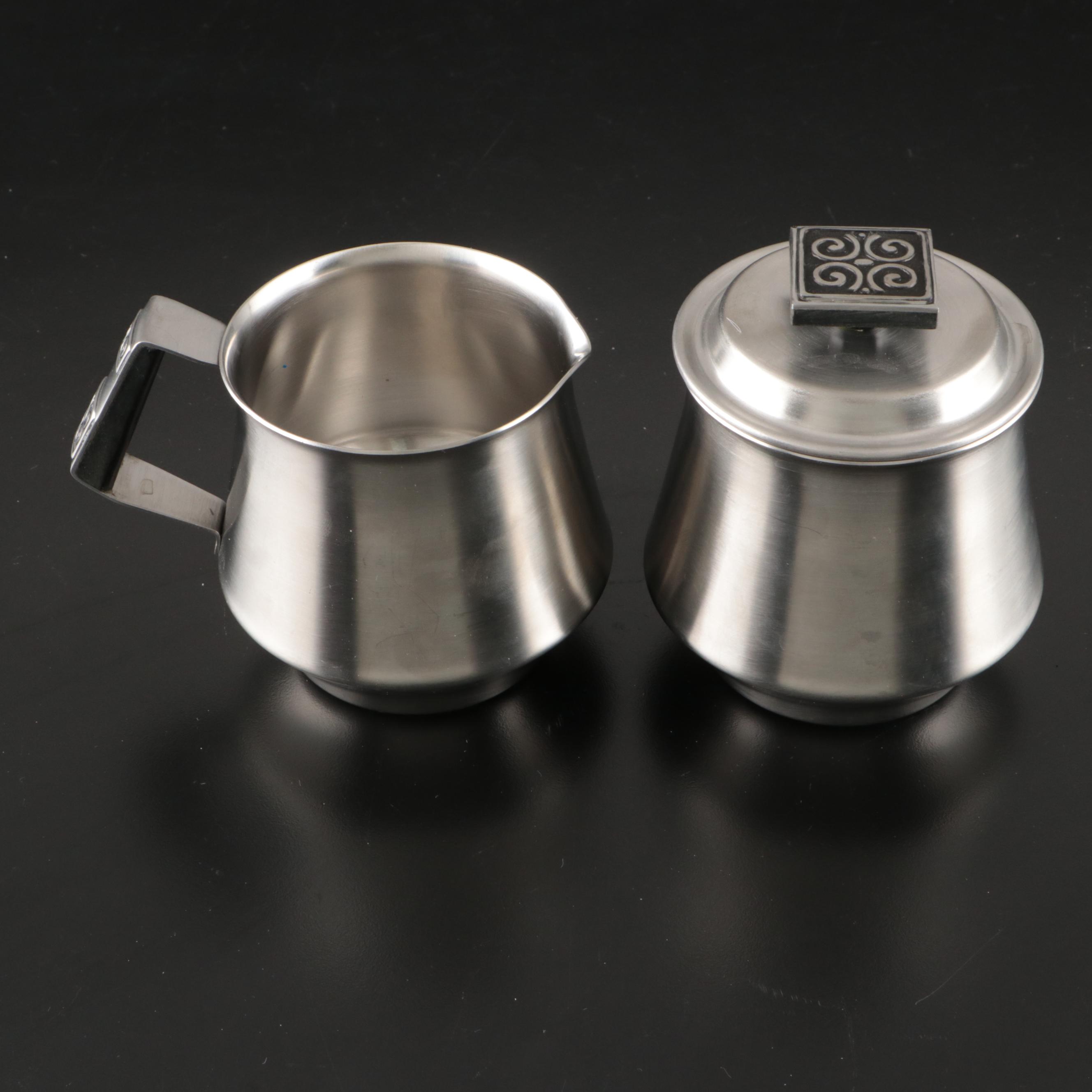 Rogers Insilco Stainless Steel Serving Dishes and Napkin Rings