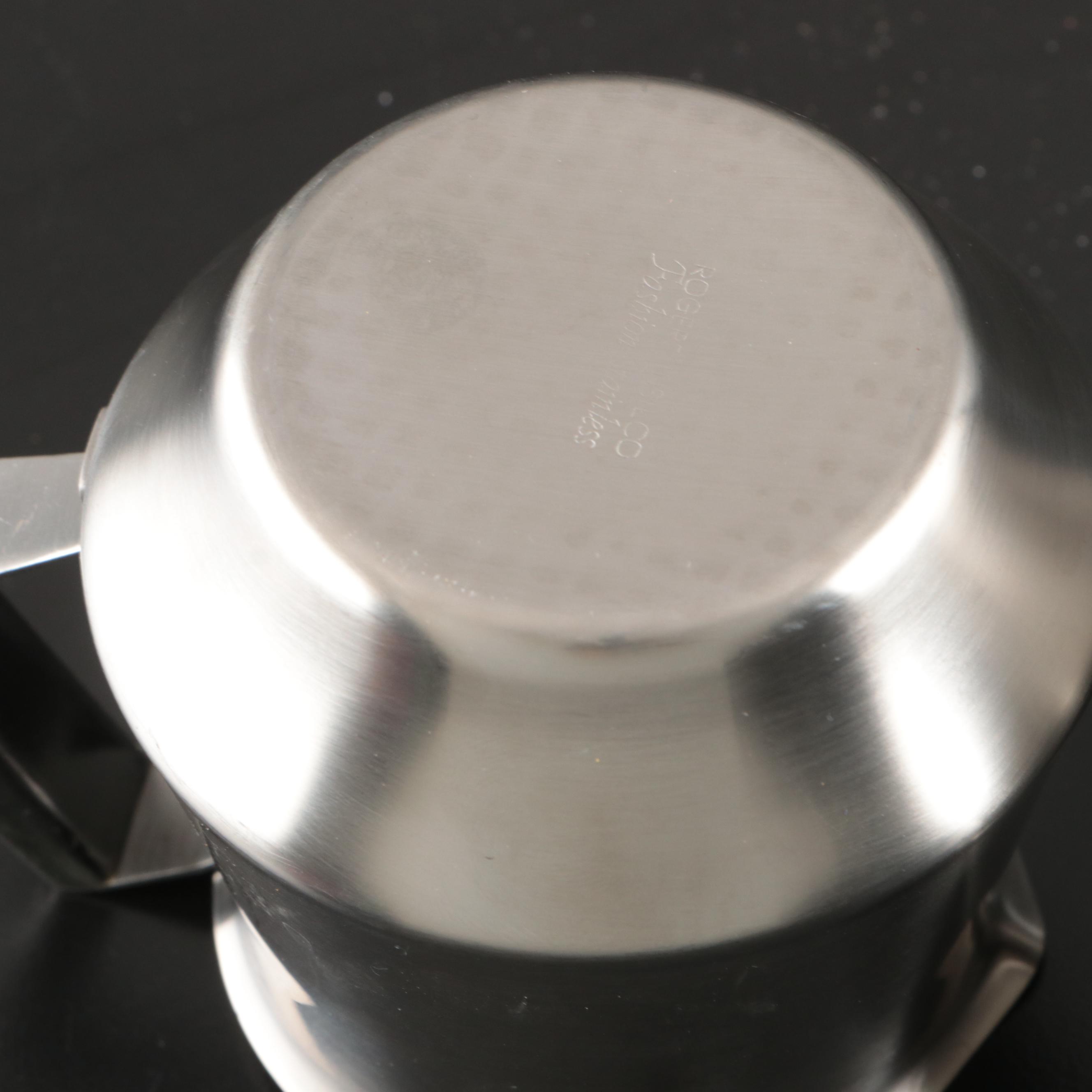 Rogers Insilco Stainless Steel Serving Dishes and Napkin Rings