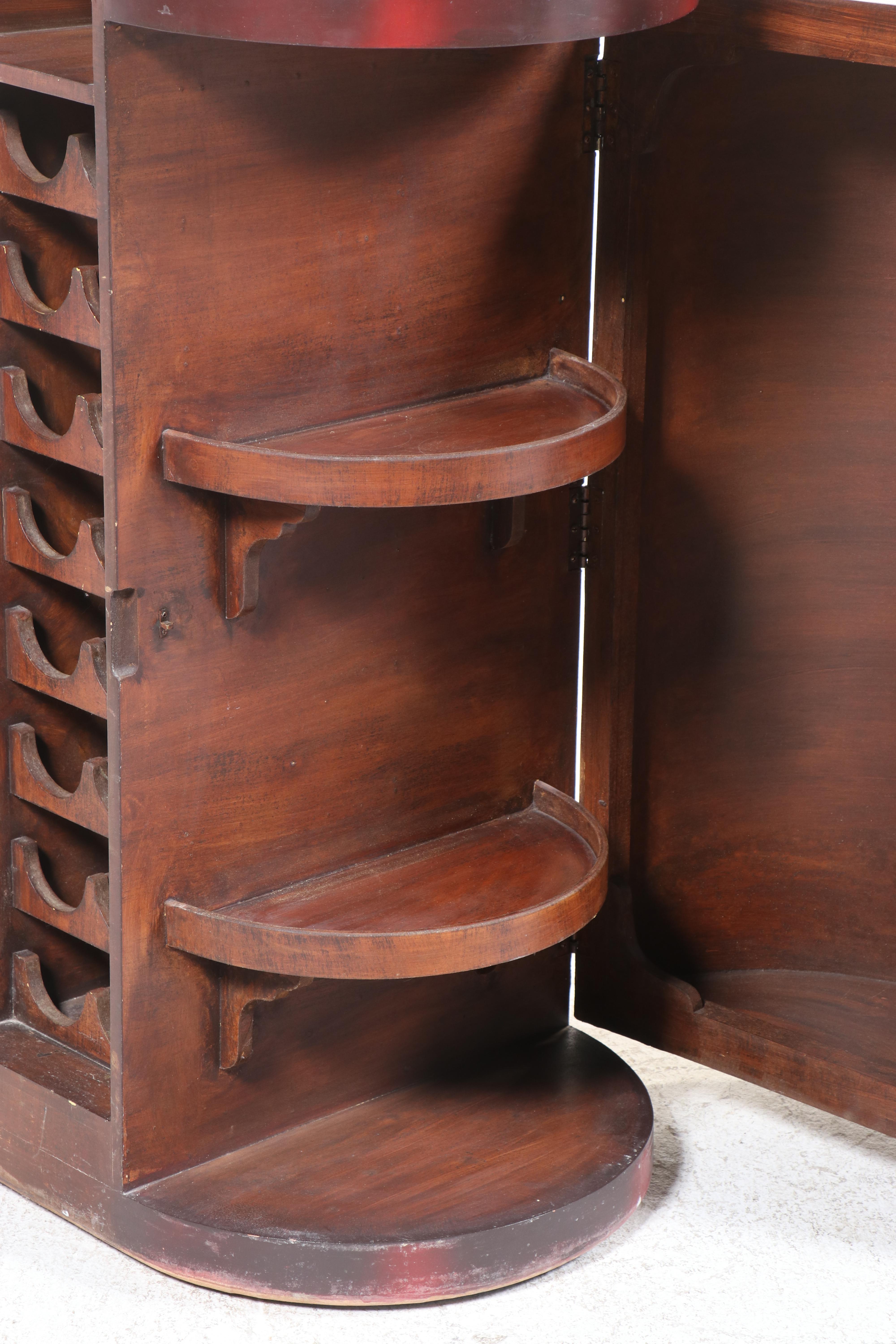 Large "Chateau Lafite-Rothschild 1902" Bottle-Form Wine Cabinet