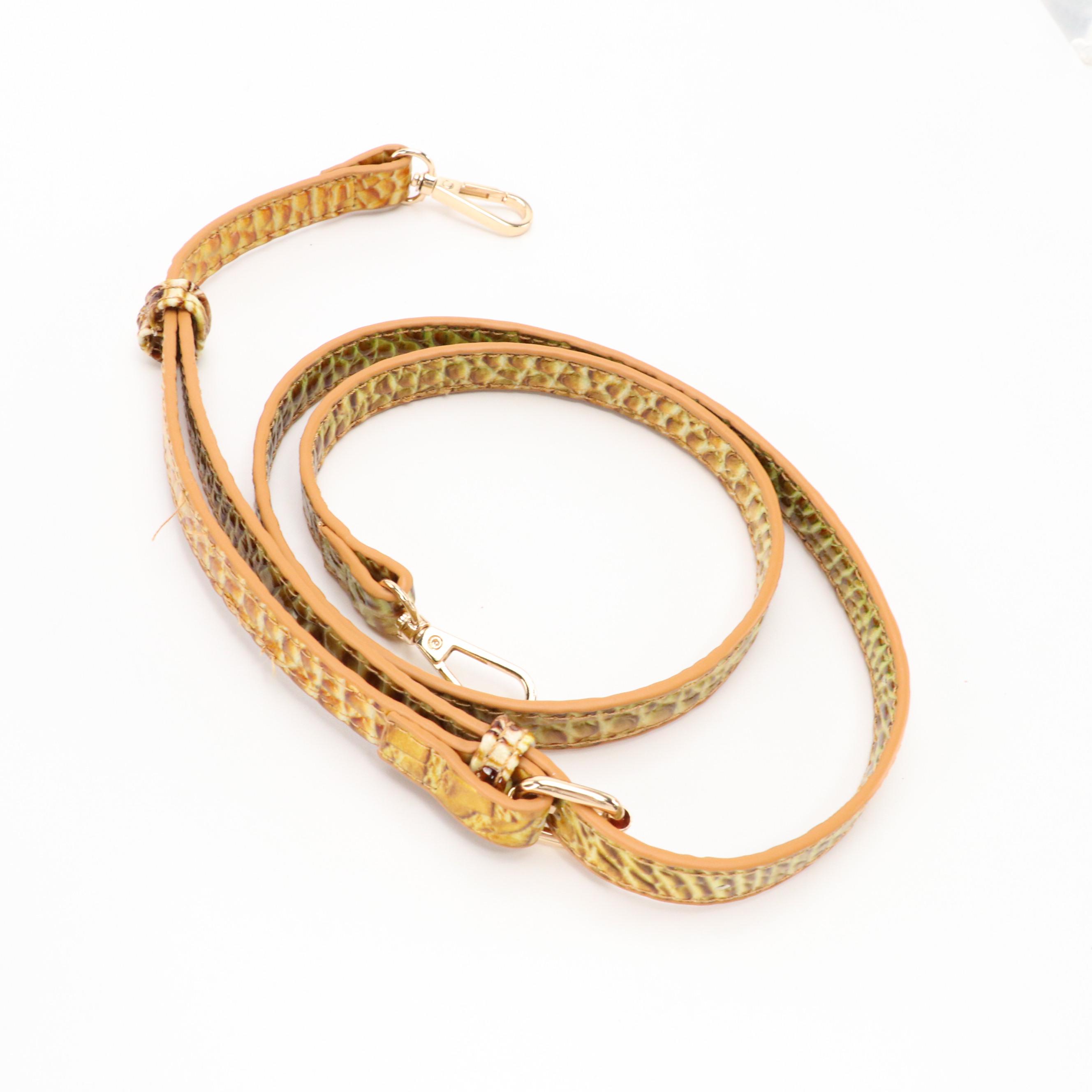 Two-Way Multicolor Croc Embossed Tote Bag with Zip Pouch and Flower Bag Charm