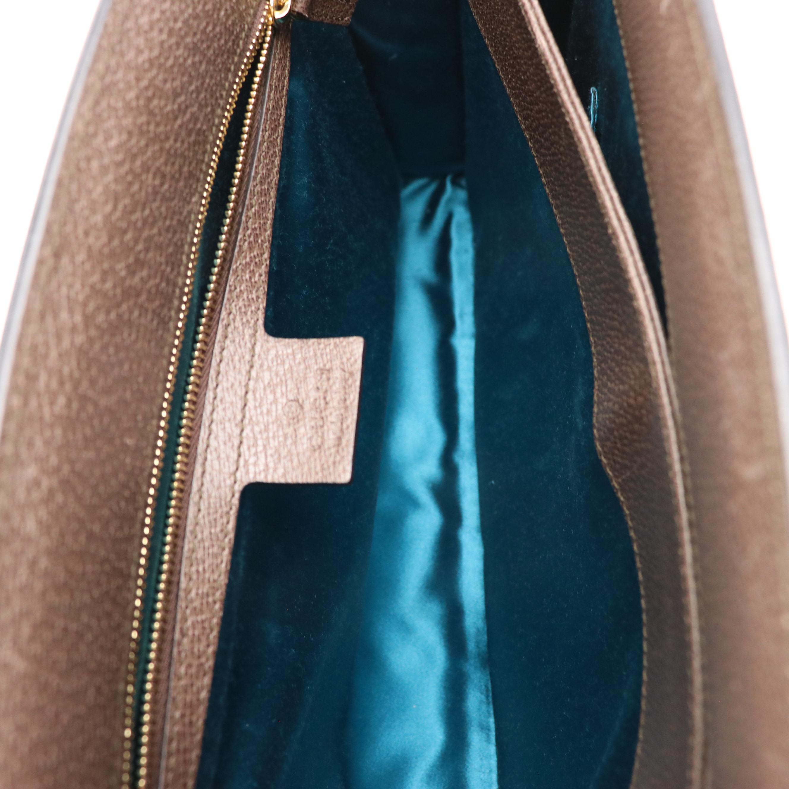 Gucci Ophidia Chain Strap Shoulder Bag in Web Stripe GG Supreme Canvas & Leather