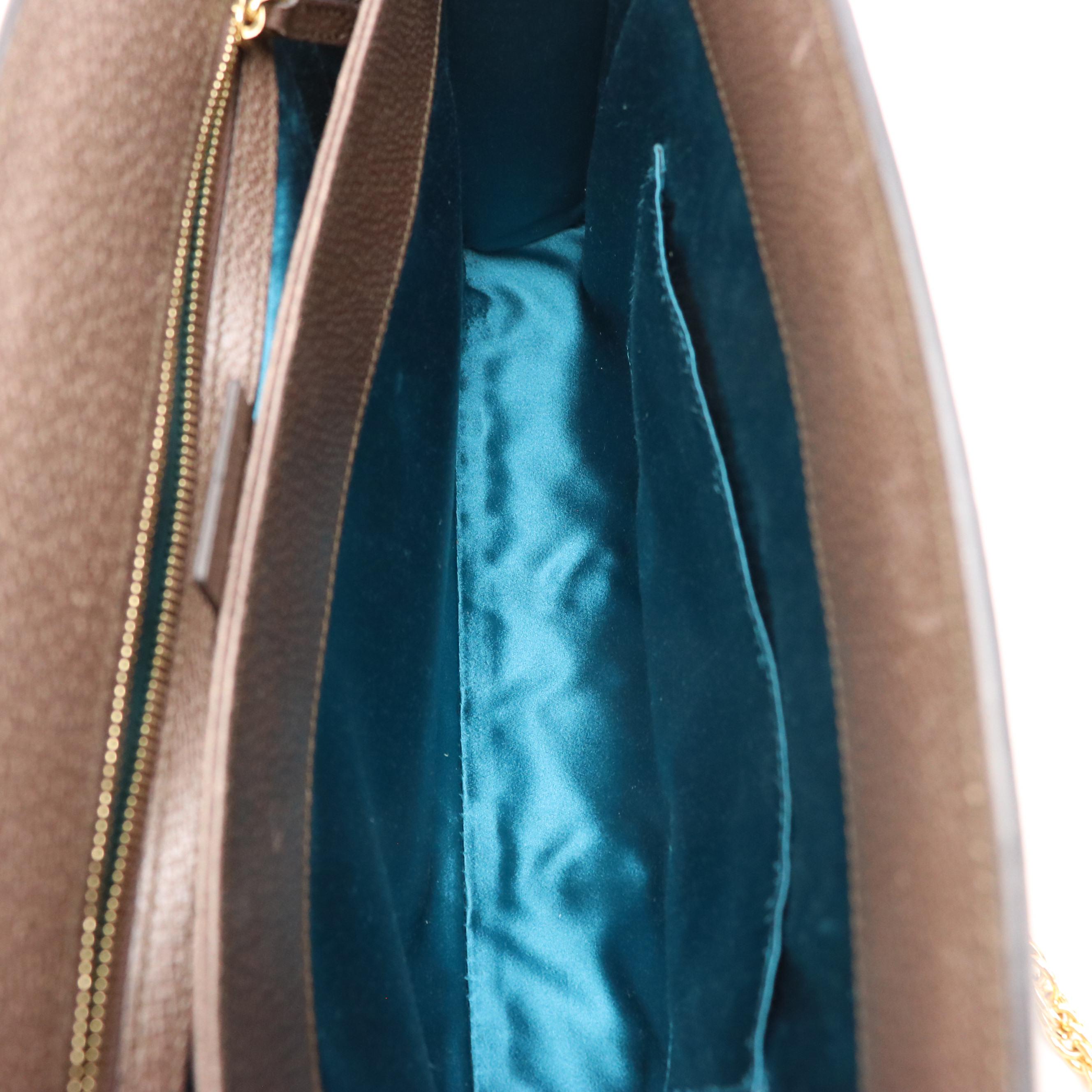 Gucci Ophidia Chain Strap Shoulder Bag in Web Stripe GG Supreme Canvas & Leather