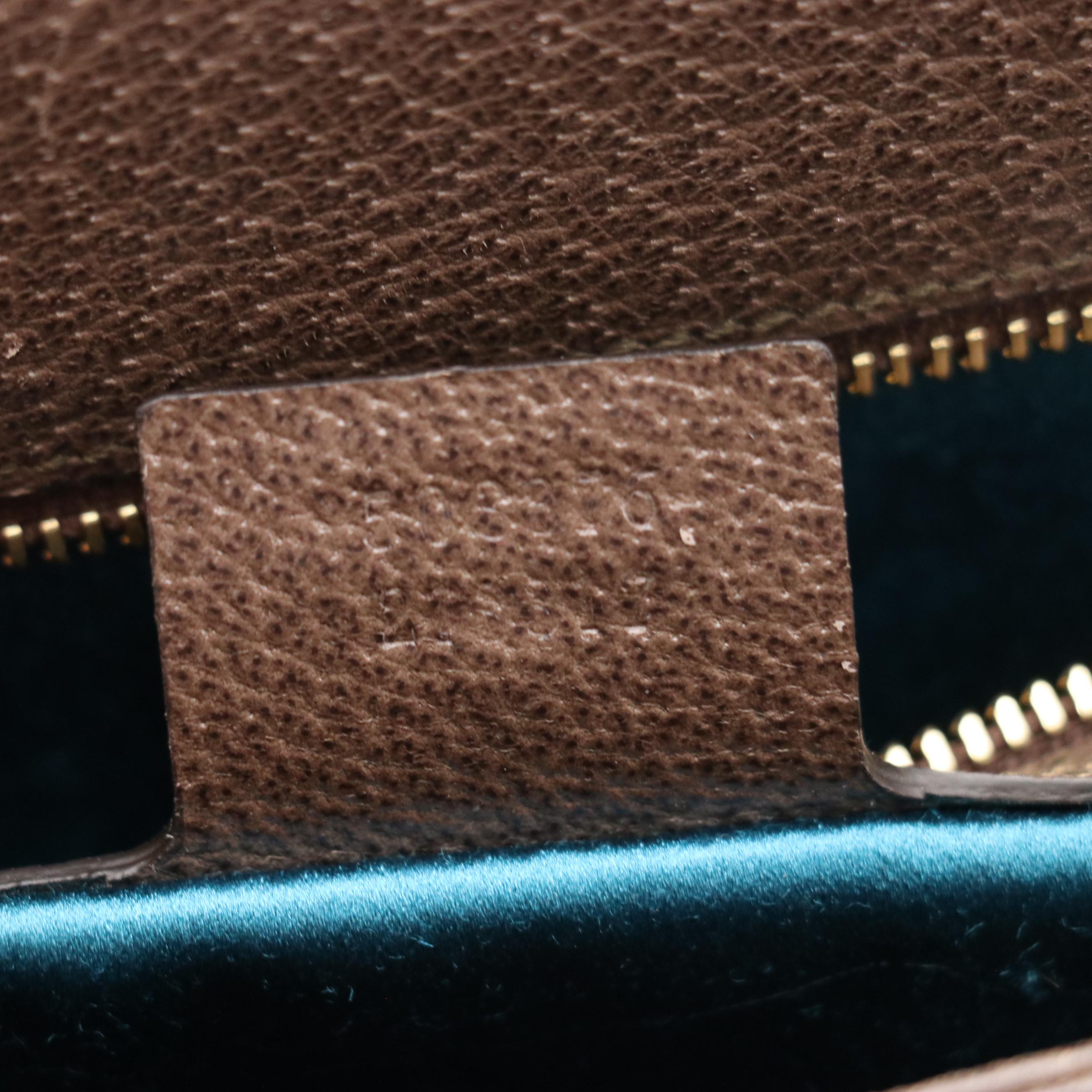 Gucci Ophidia Chain Strap Shoulder Bag in Web Stripe GG Supreme Canvas & Leather