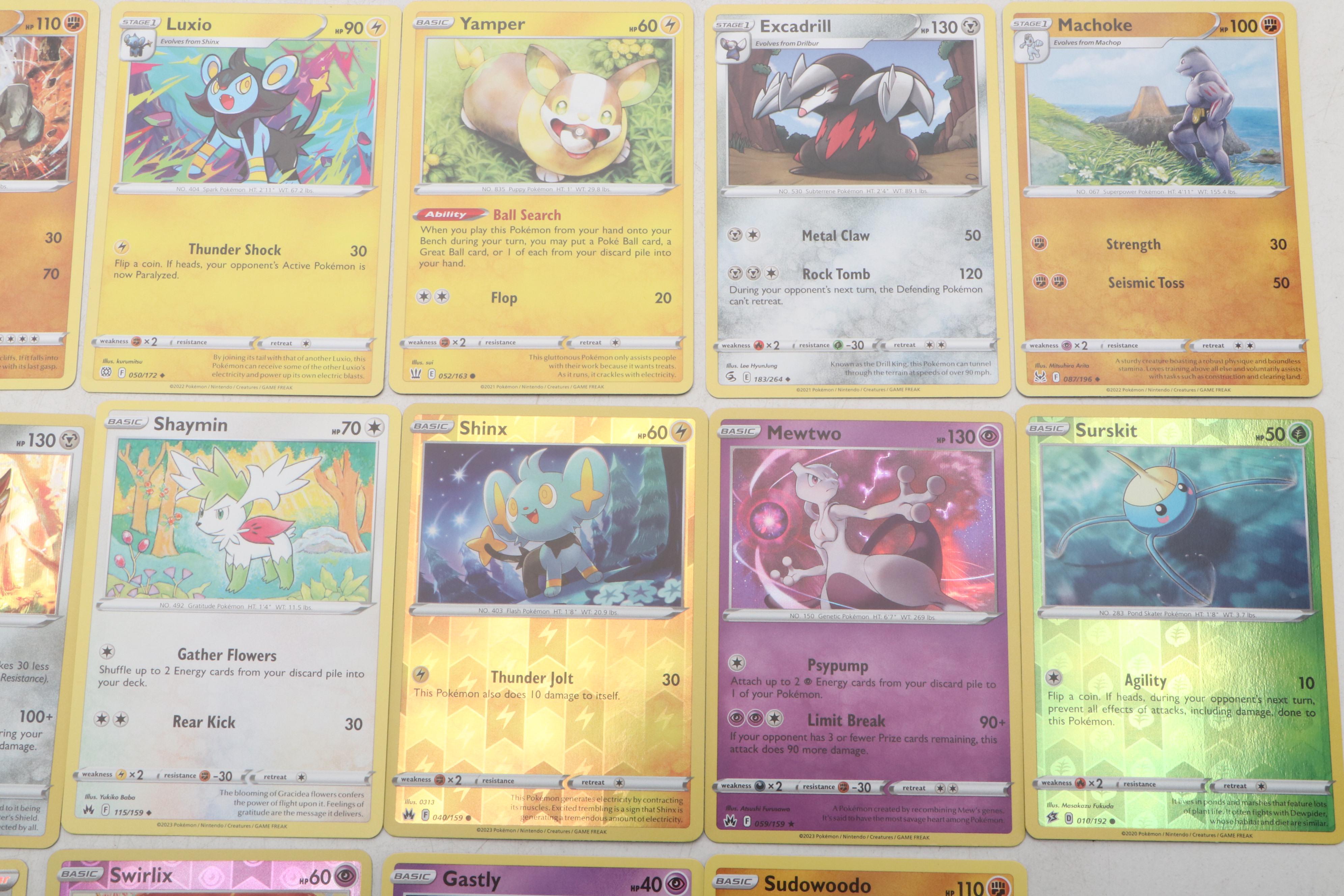 Pokémon Card Collection Featuring Holo Mewtwo and More, 2020s
