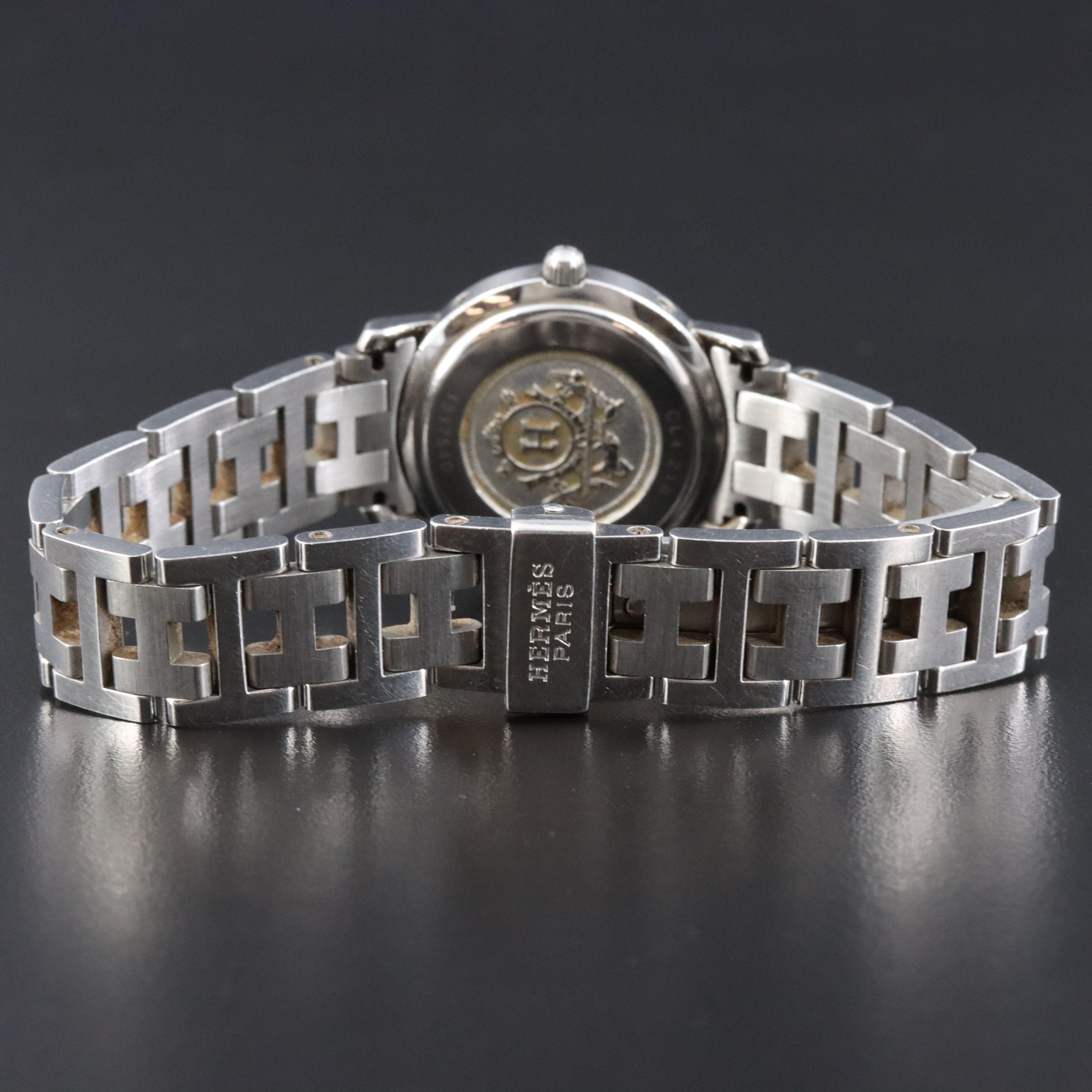 Hermès Clipper CL4.210 Copper Dial 24mm Steel Quartz Watch