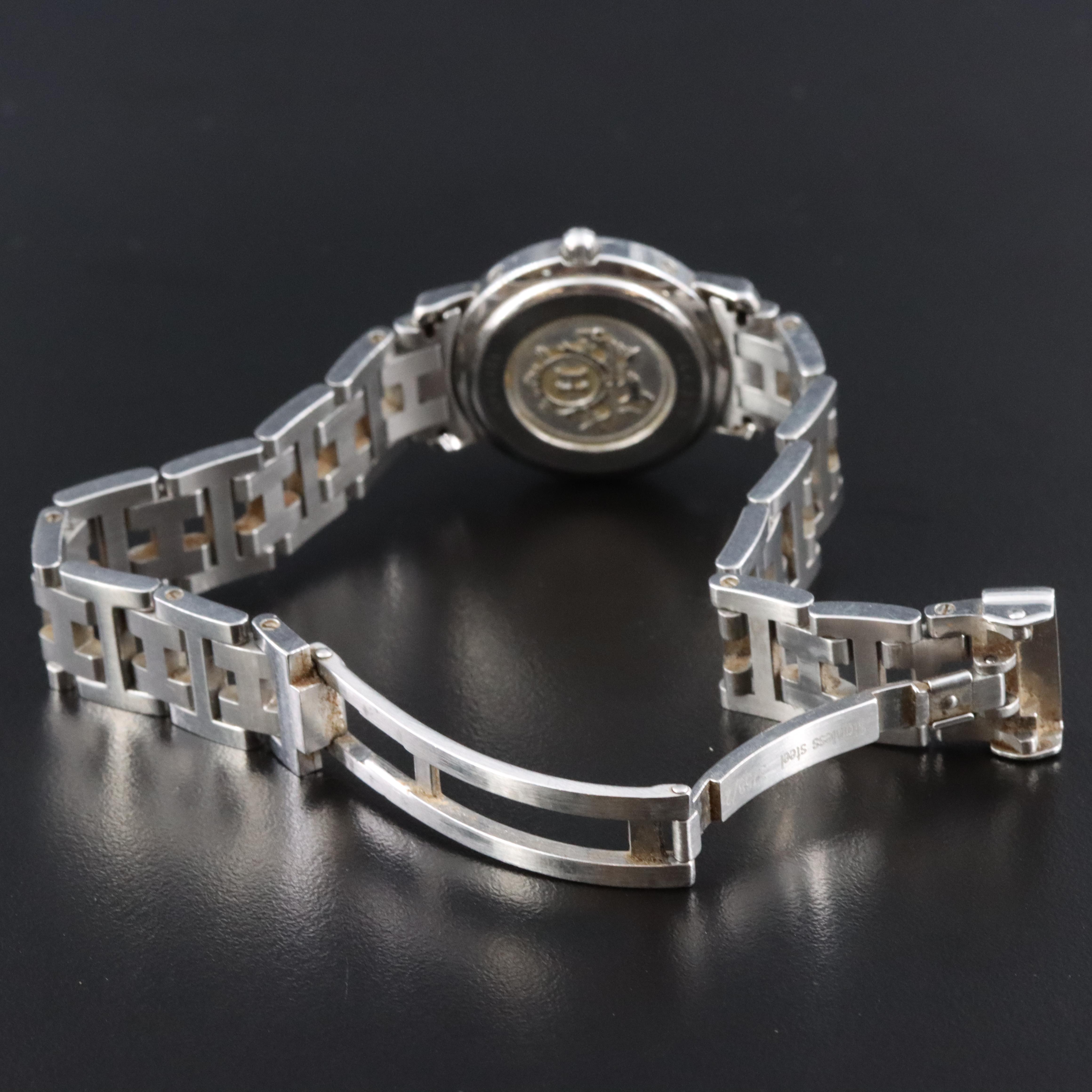 Hermès Clipper CL4.210 Copper Dial 24mm Steel Quartz Watch