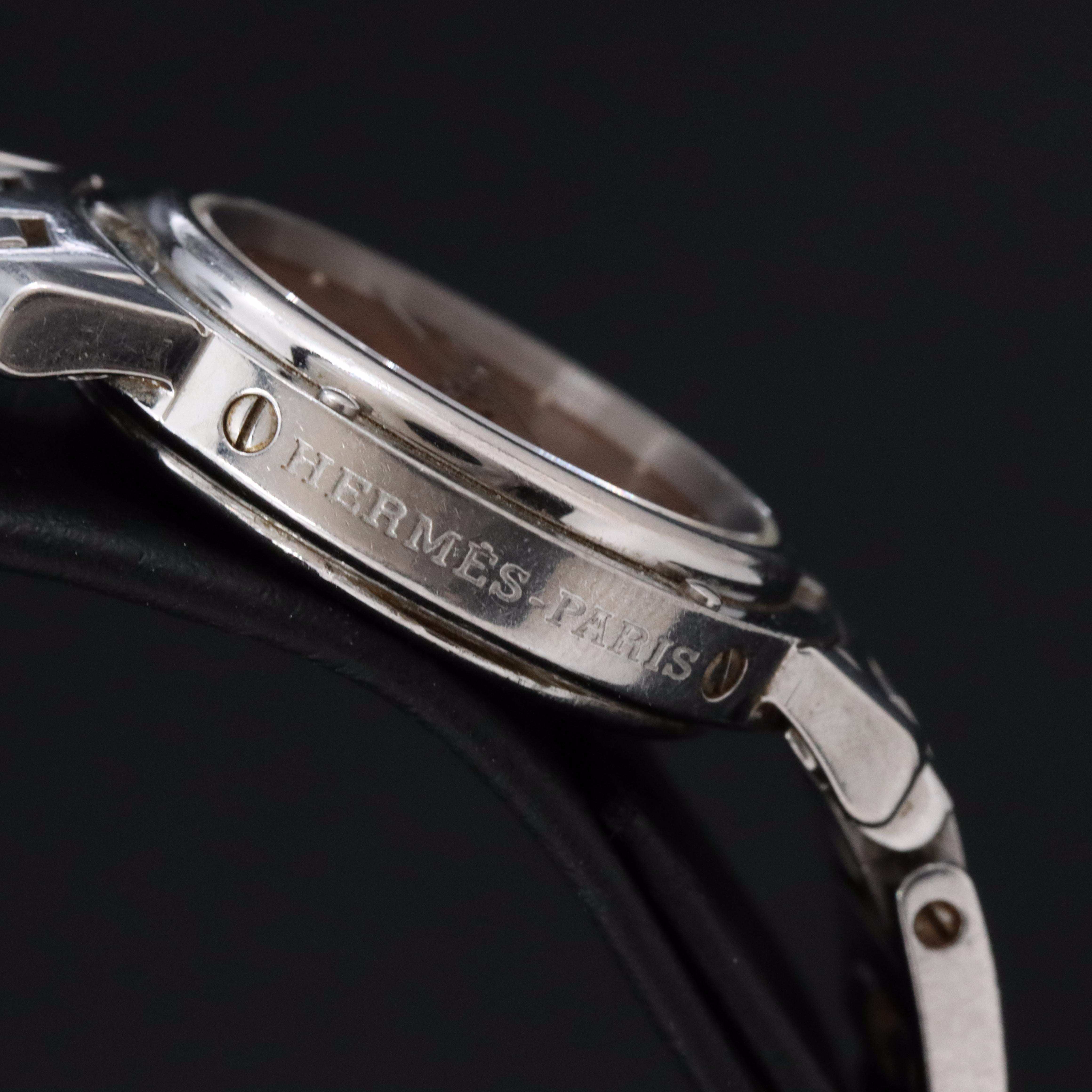 Hermès Clipper CL4.210 Copper Dial 24mm Steel Quartz Watch