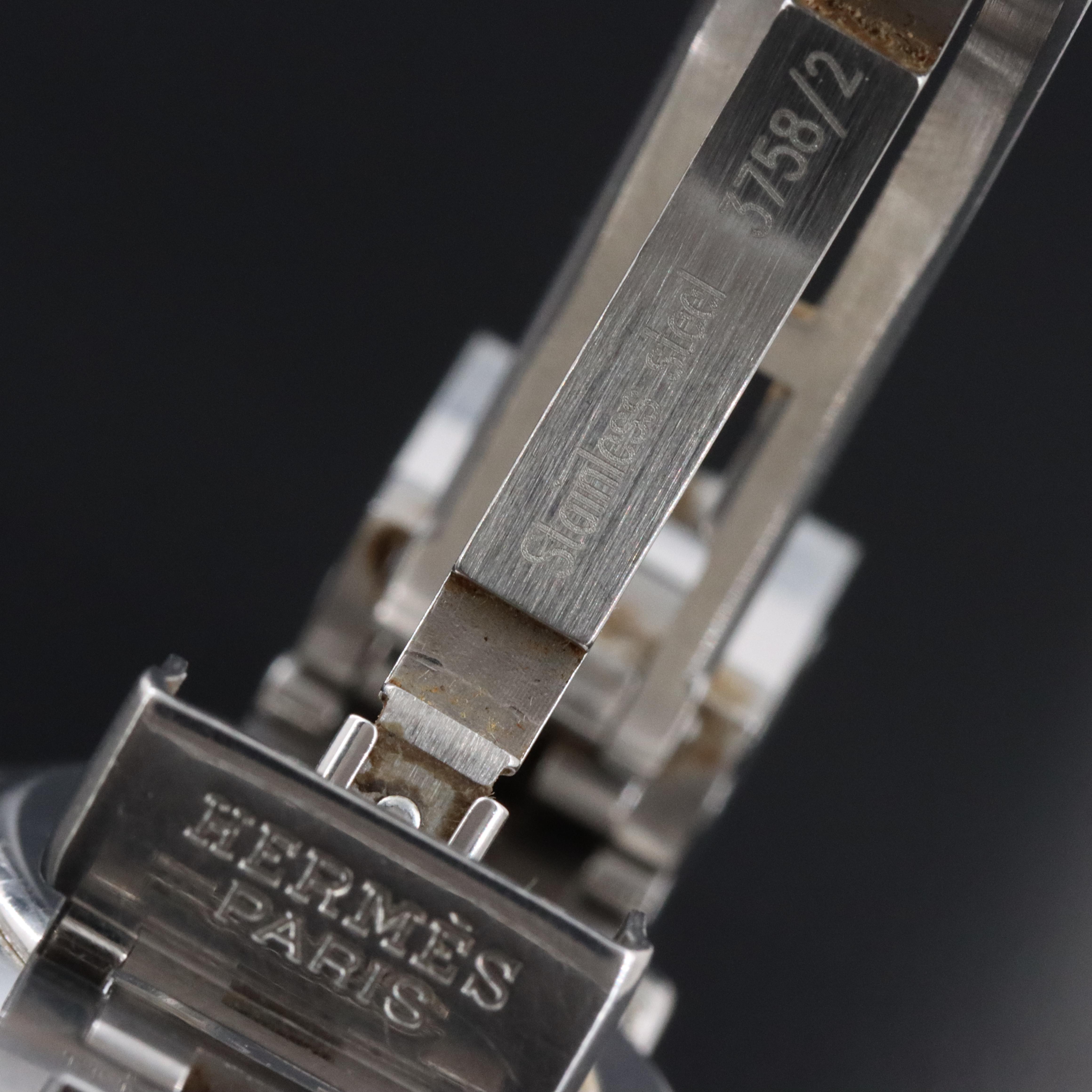 Hermès Clipper CL4.210 Copper Dial 24mm Steel Quartz Watch