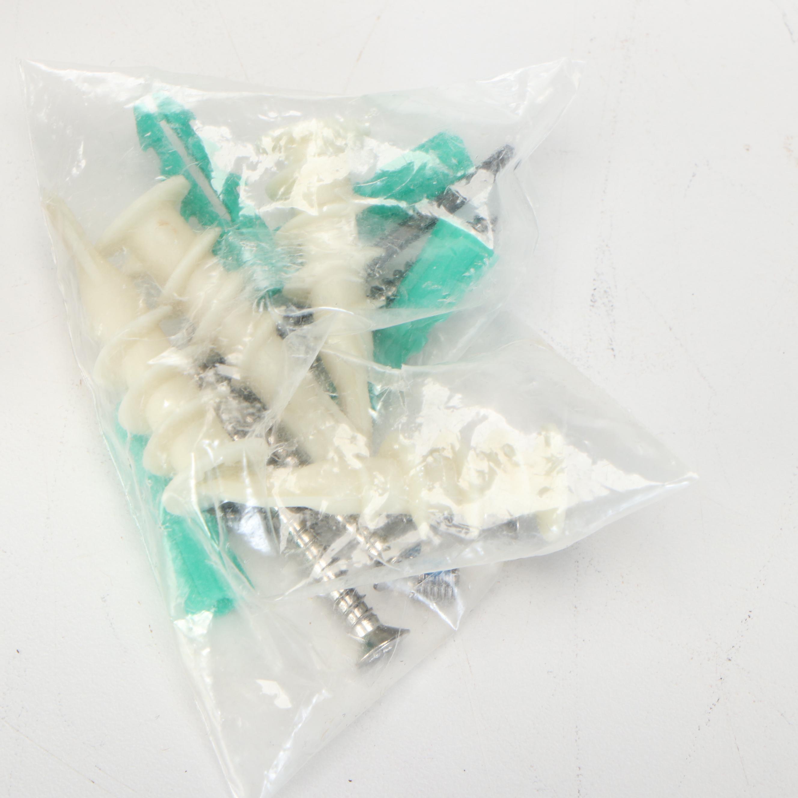 Pair of Brushed Nickel Curved Shower Rods with Wall Mount Hardware