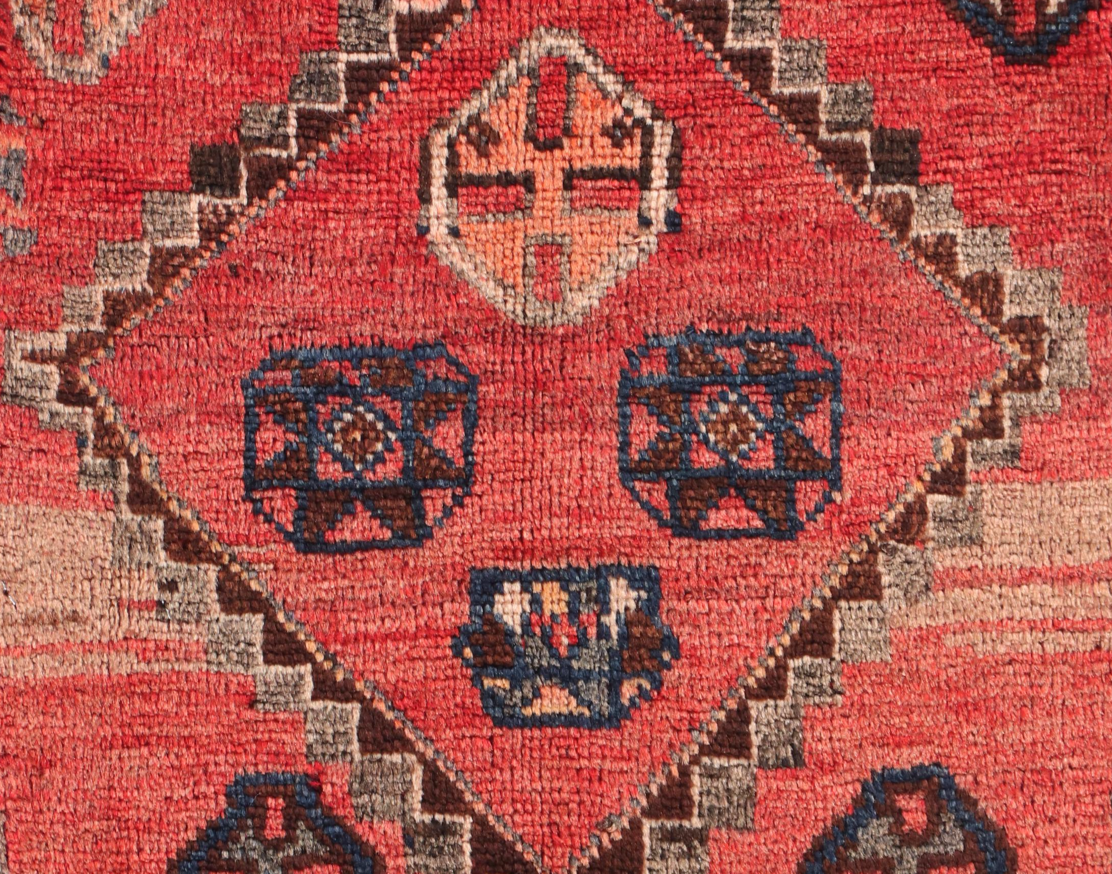 1'9 x 1'9 Hand-Knotted Northwest Persian Remnant Floor Mat