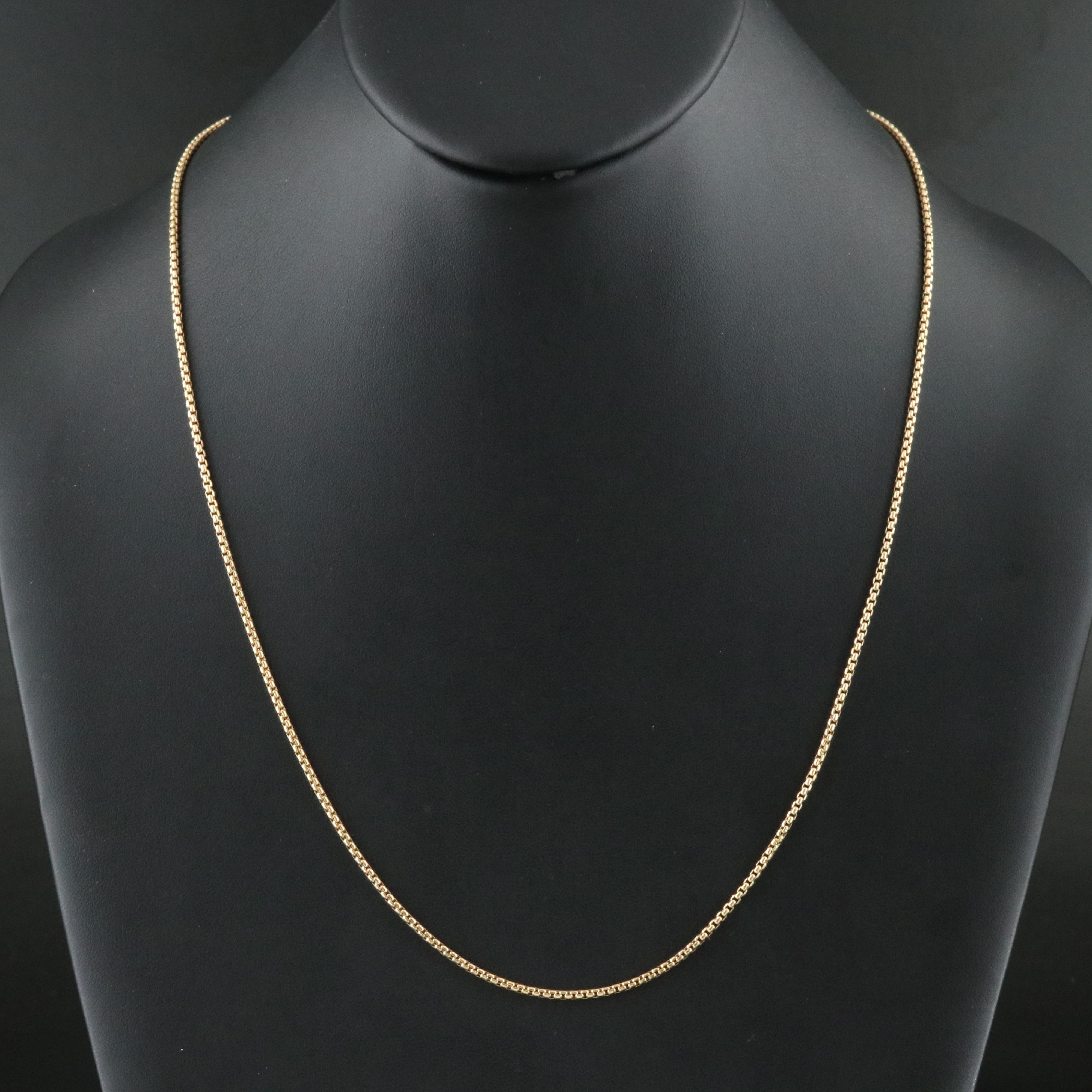 David Yurman 18K Box Chain Necklace