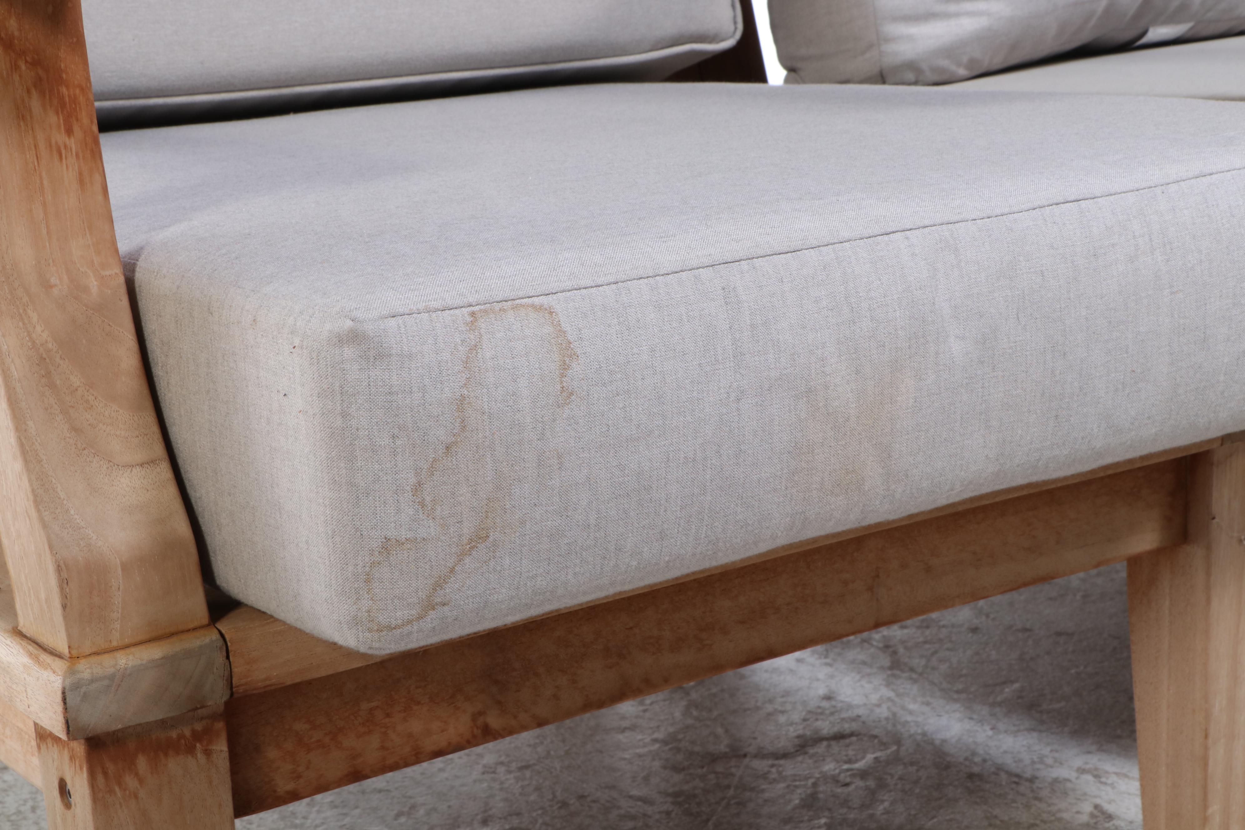 Pair of Contemporary Wood Patio Lounge Chairs