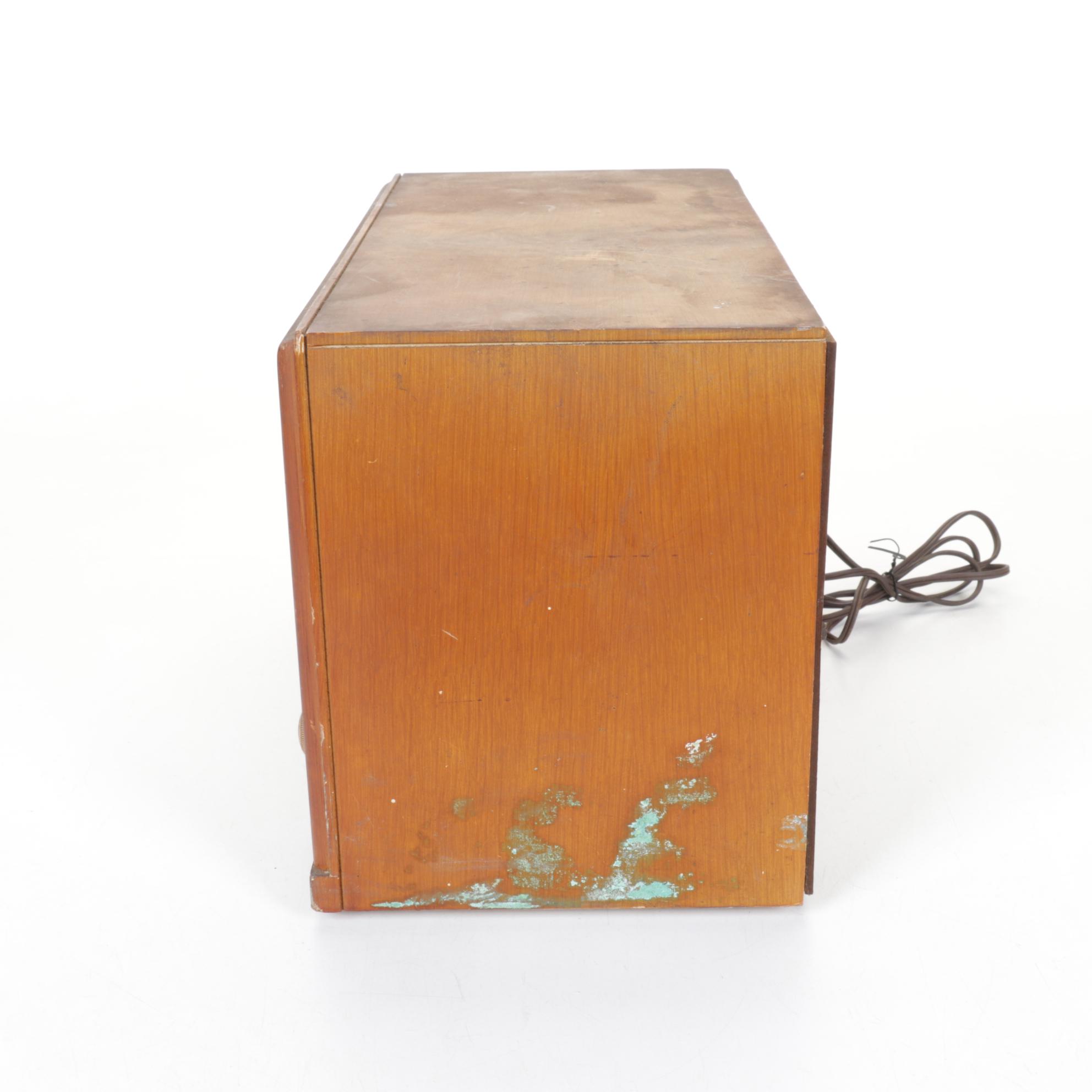 1950s Zenith High Fidelity Wood Tube Radio, Model B835E