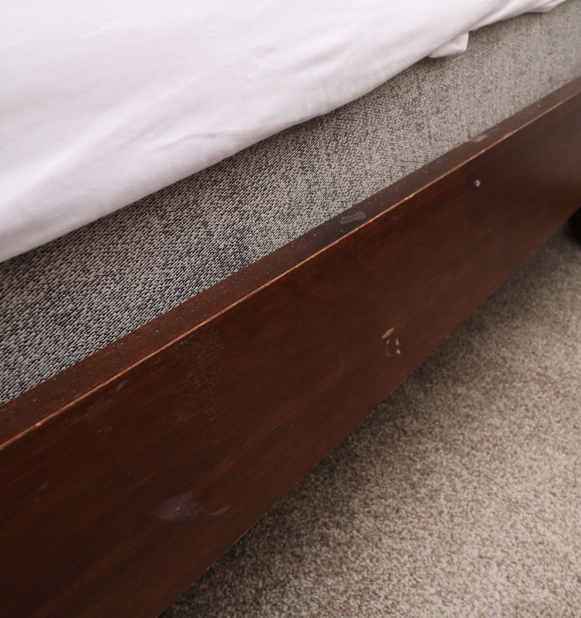 Georgian Style Mahogany Four-Poster King Size Bed Frame, Mid to Late 20th C.