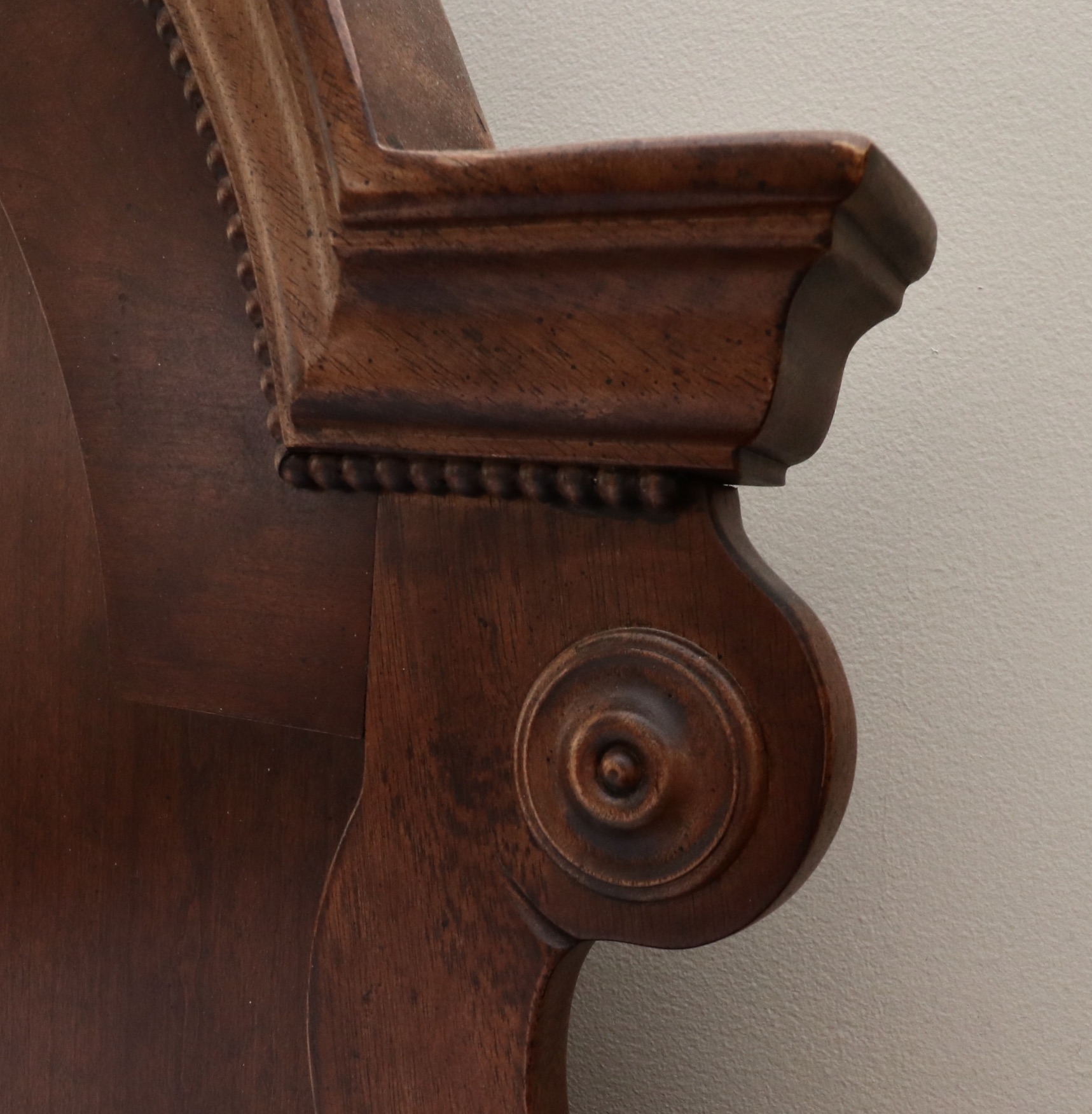 Georgian Style Mahogany Four-Poster King Size Bed Frame, Mid to Late 20th C.