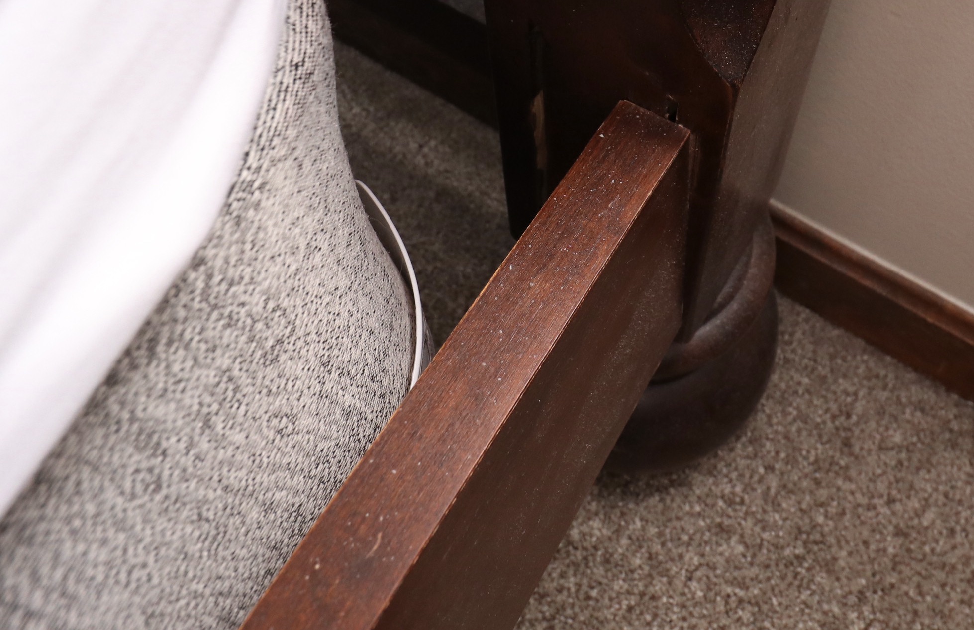 Georgian Style Mahogany Four-Poster King Size Bed Frame, Mid to Late 20th C.