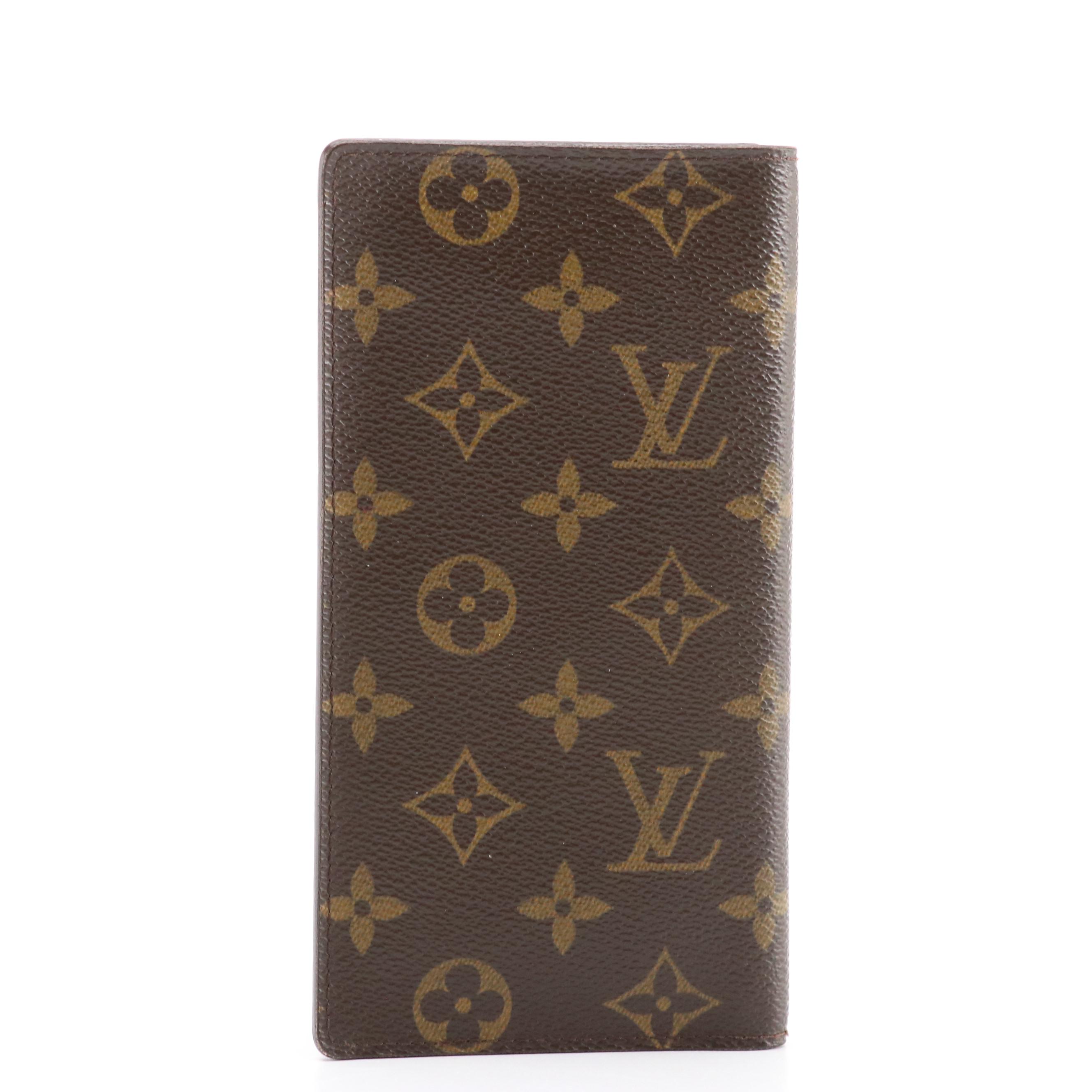 Louis Vuitton Porte-Valeurs Bifold Long Wallet in Monogram Canvas with Box