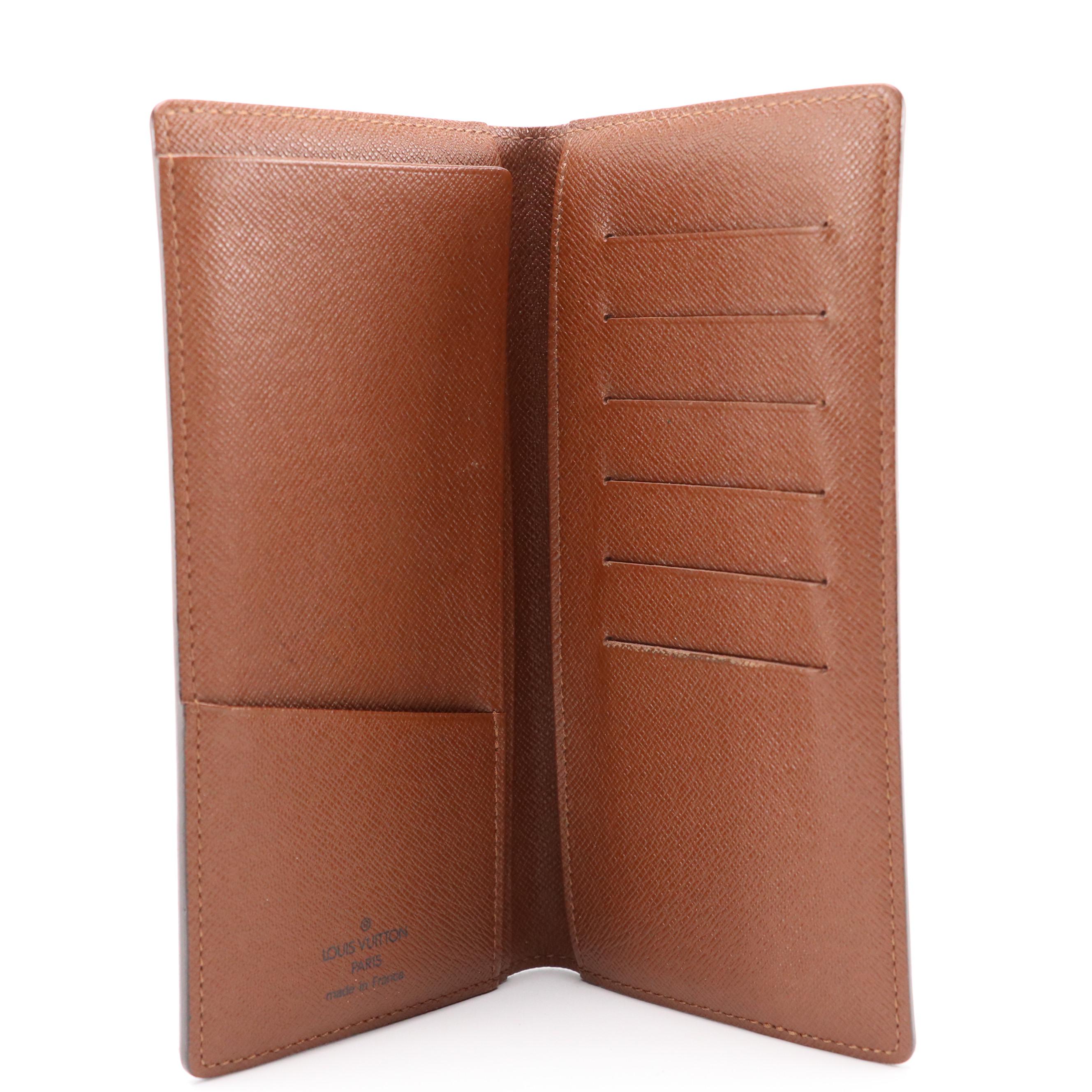 Louis Vuitton Porte-Valeurs Bifold Long Wallet in Monogram Canvas with Box