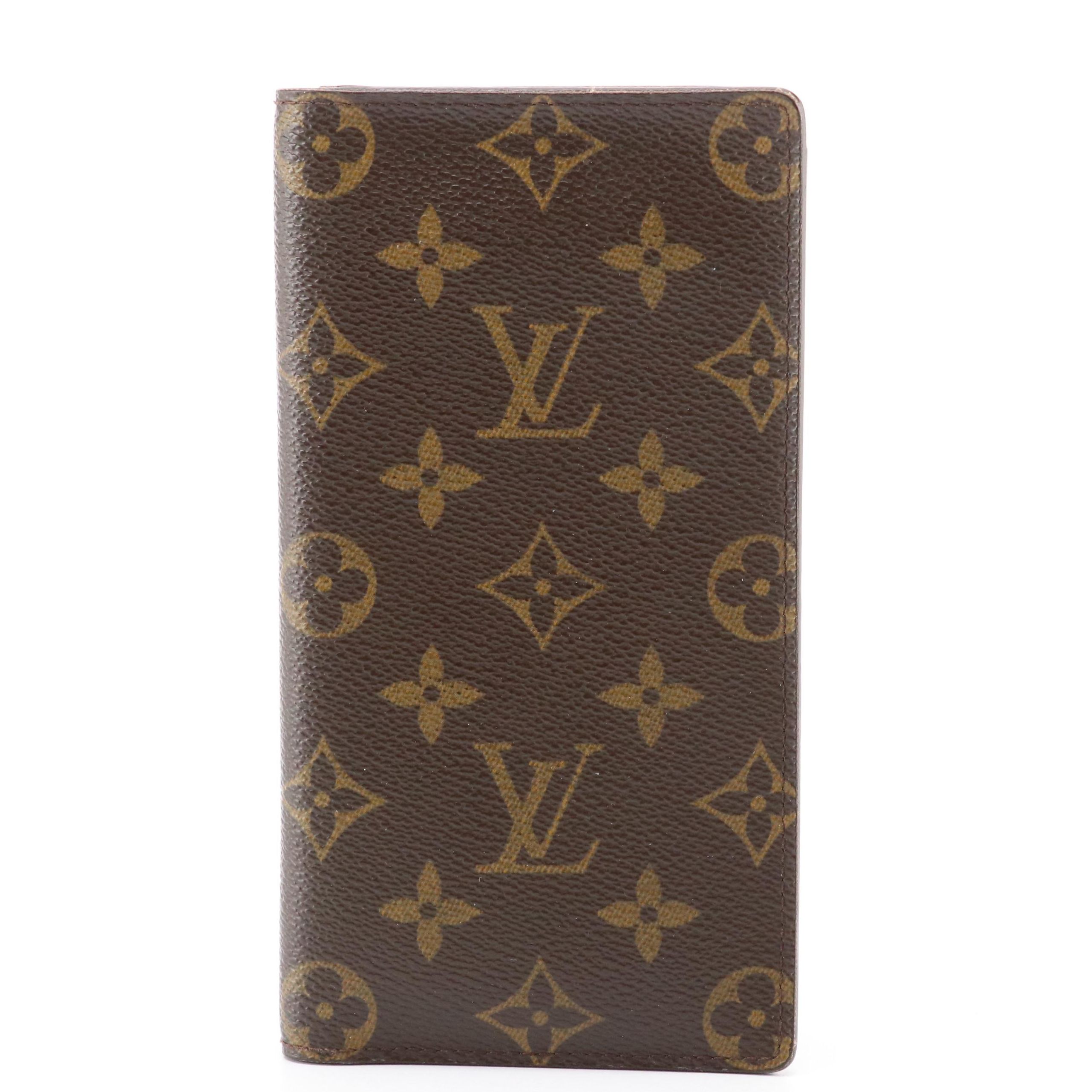 Louis Vuitton Porte-Valeurs Bifold Long Wallet in Monogram Canvas with Box