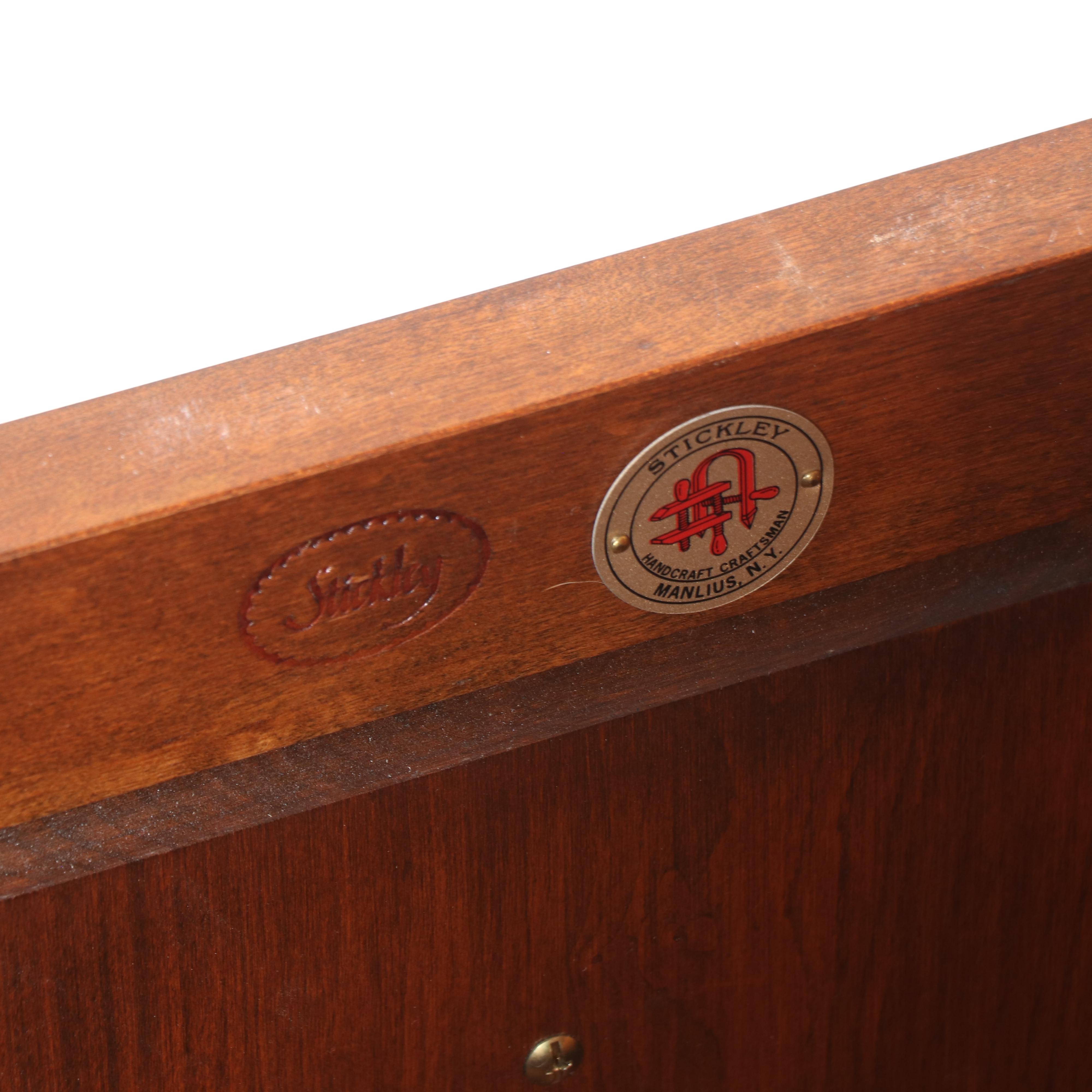 Stickley Arts & Crafts Style Cherrywood, Marquetry, and Cedar Blanket Chest