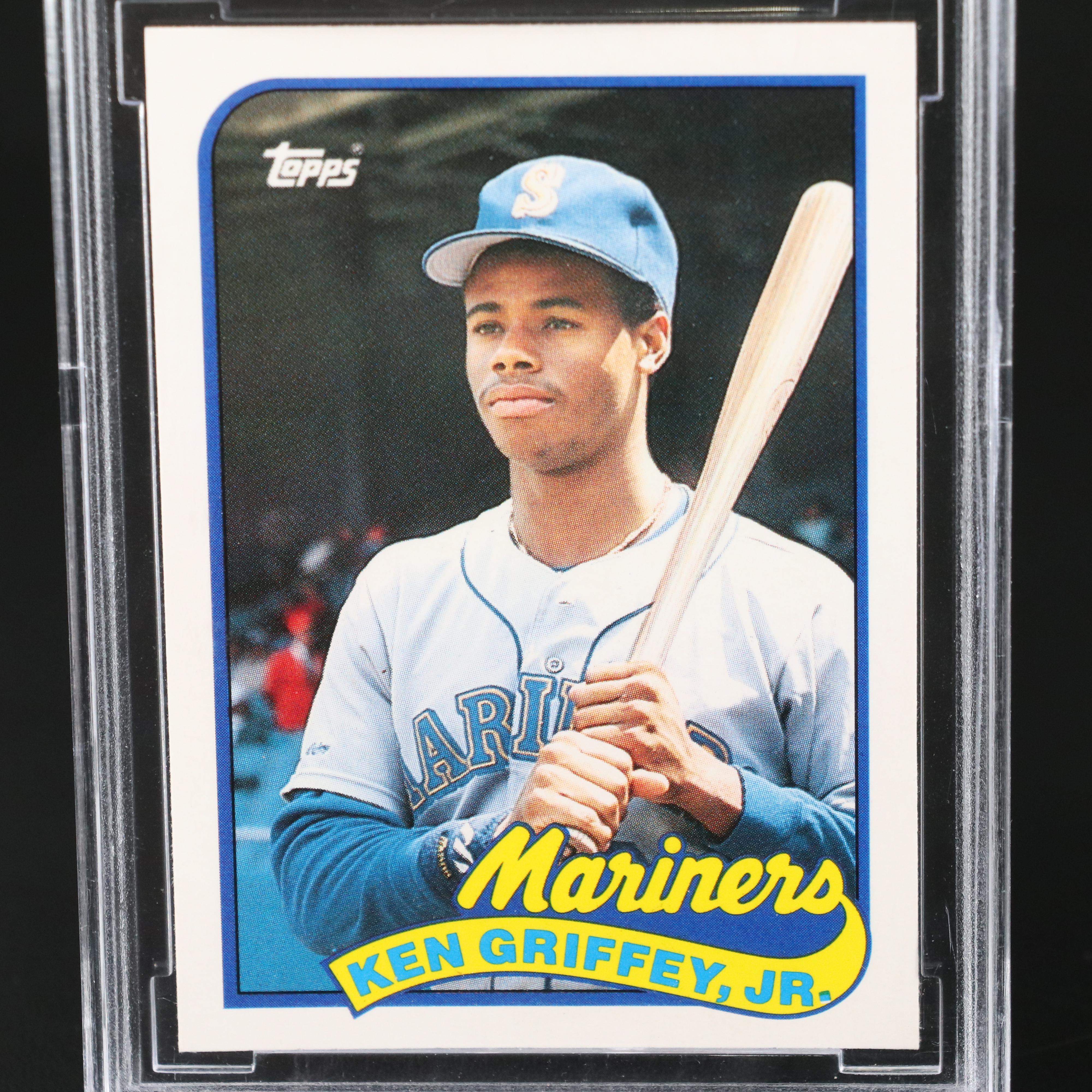 1989 Topps Traded Ken Griffey Jr. Seattle Mariners Rookie Card Graded BCCG 10