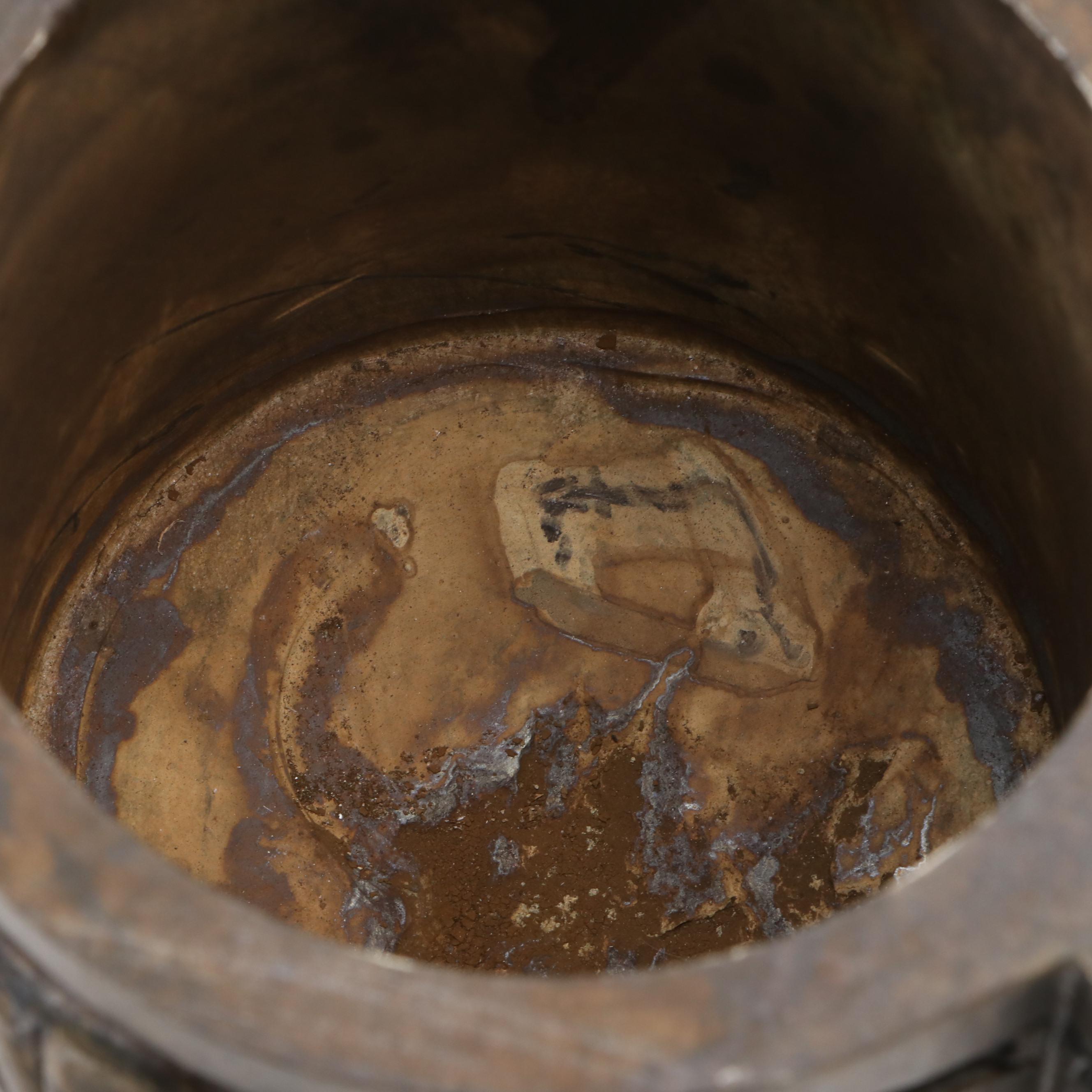 Chinese Carved Serpentine Guardian Lion and Drop-Ring Handled Censer
