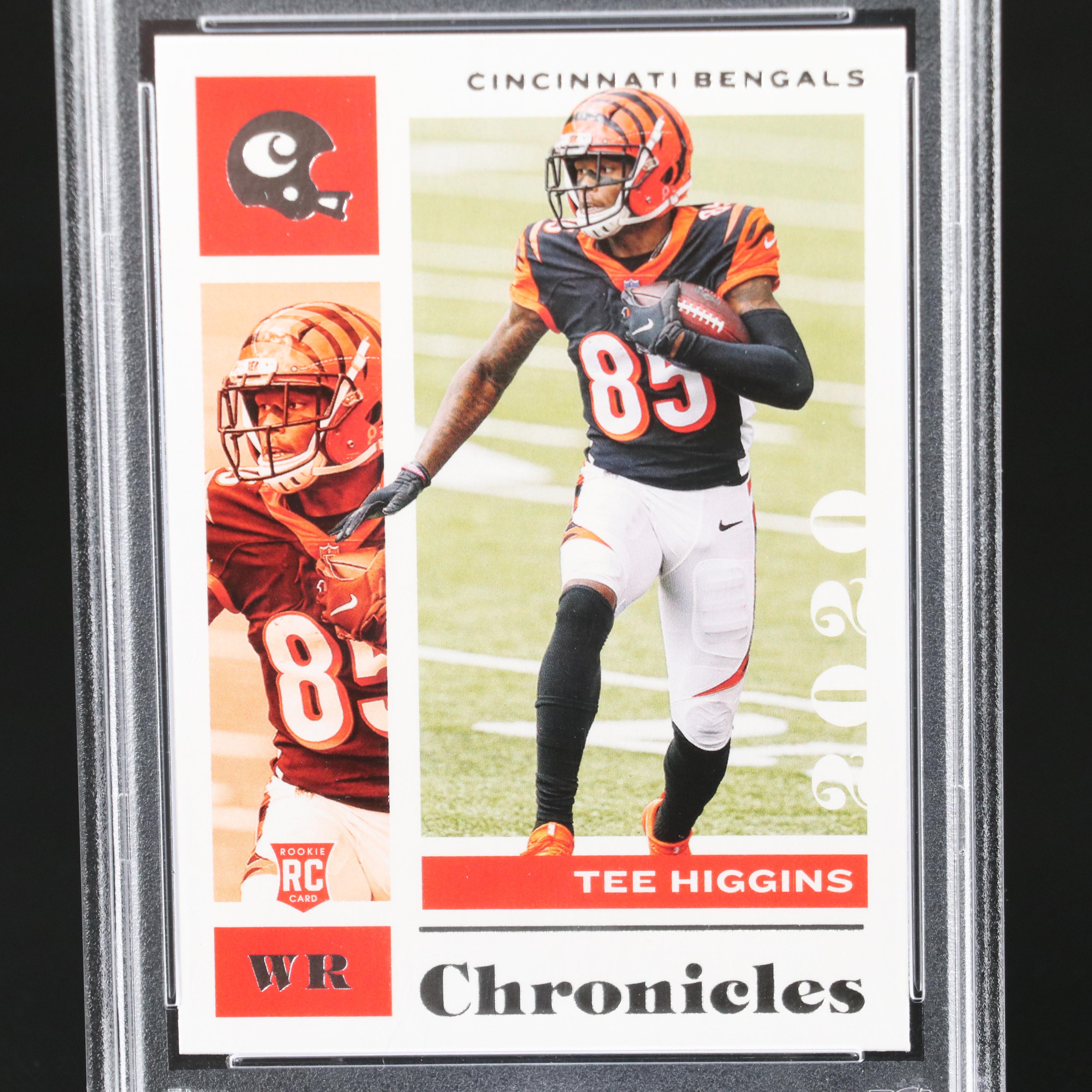 2020 Chronicles Tee Higgins Cincinnati Bengals Rookie Card Graded PSA 10