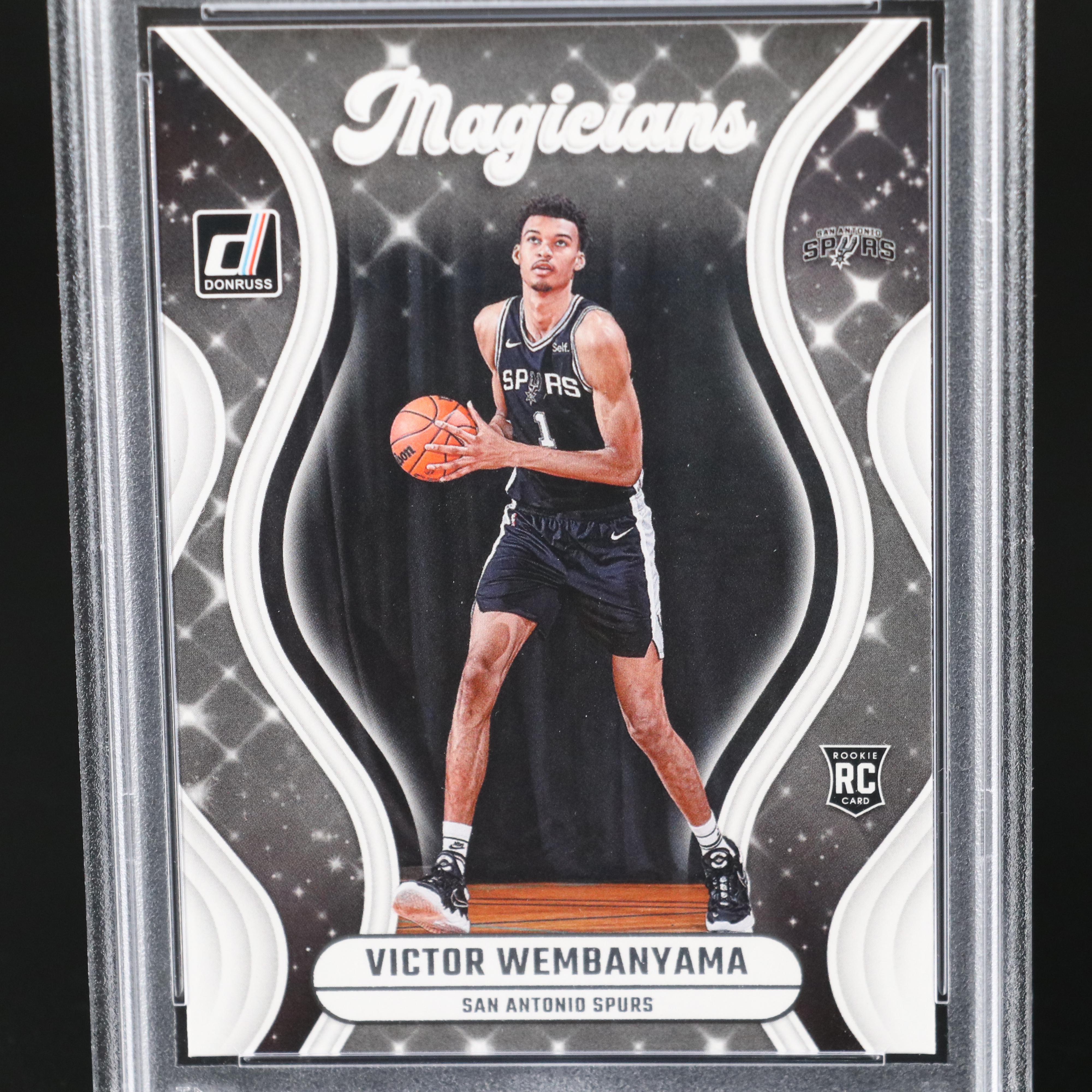 2023 Donruss Victor Wembanyama Magicians Rookie Basketball Card Graded PSA 10