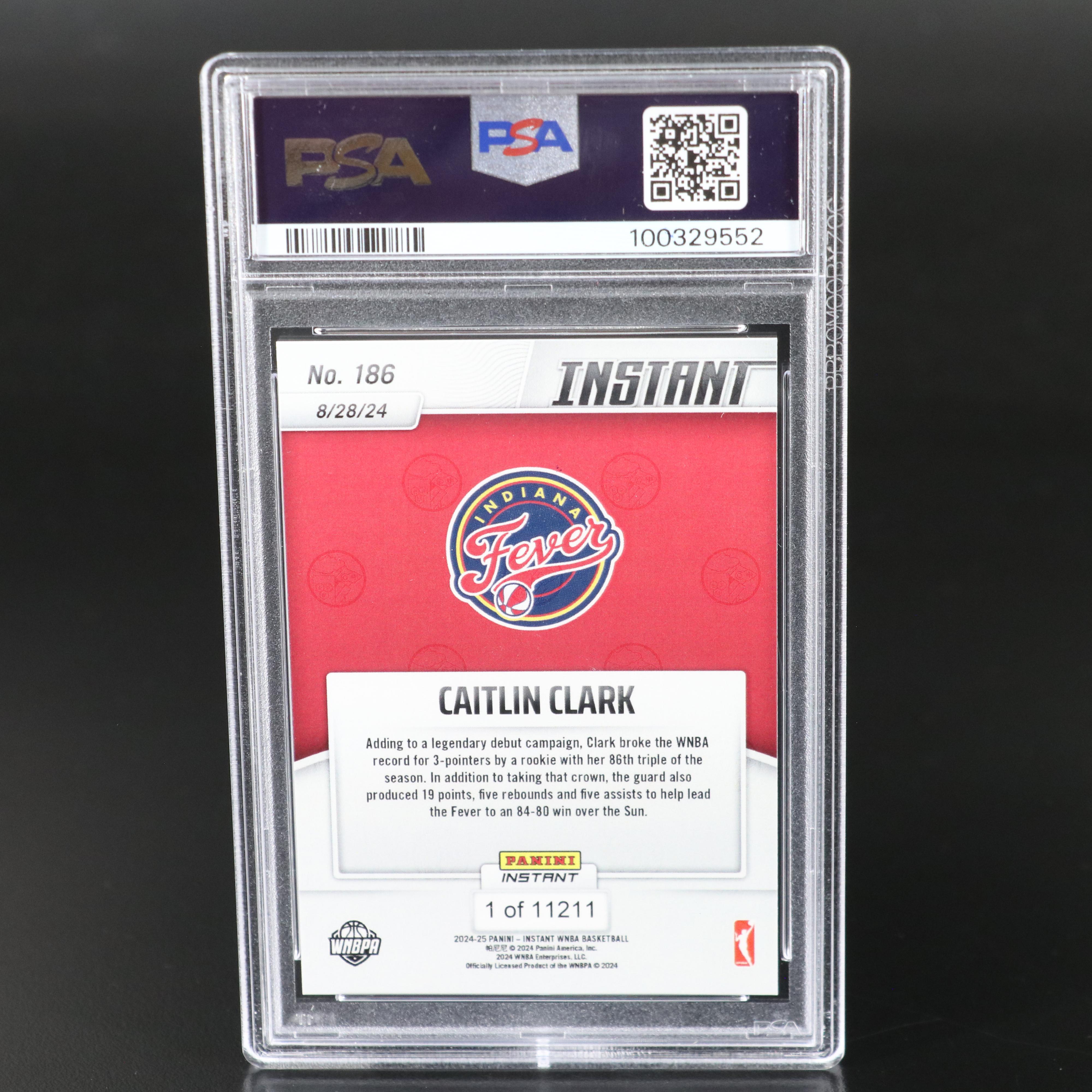 2024 Panini Instant Caitlin Clark Rookie Basketball Card Graded PSA 10