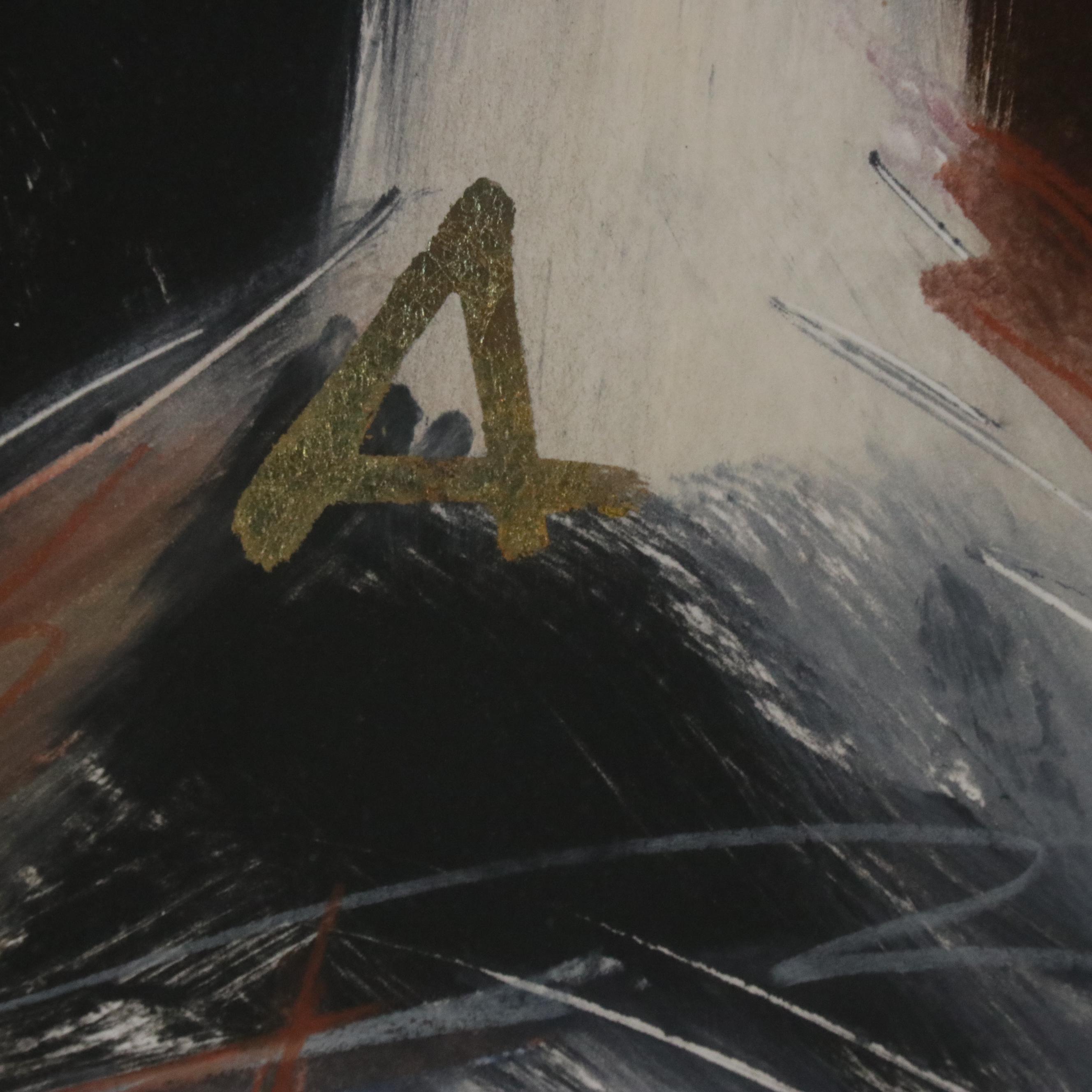 Ann DerGara Abstract Expressionist Style Monotypes, 1991 and 1997