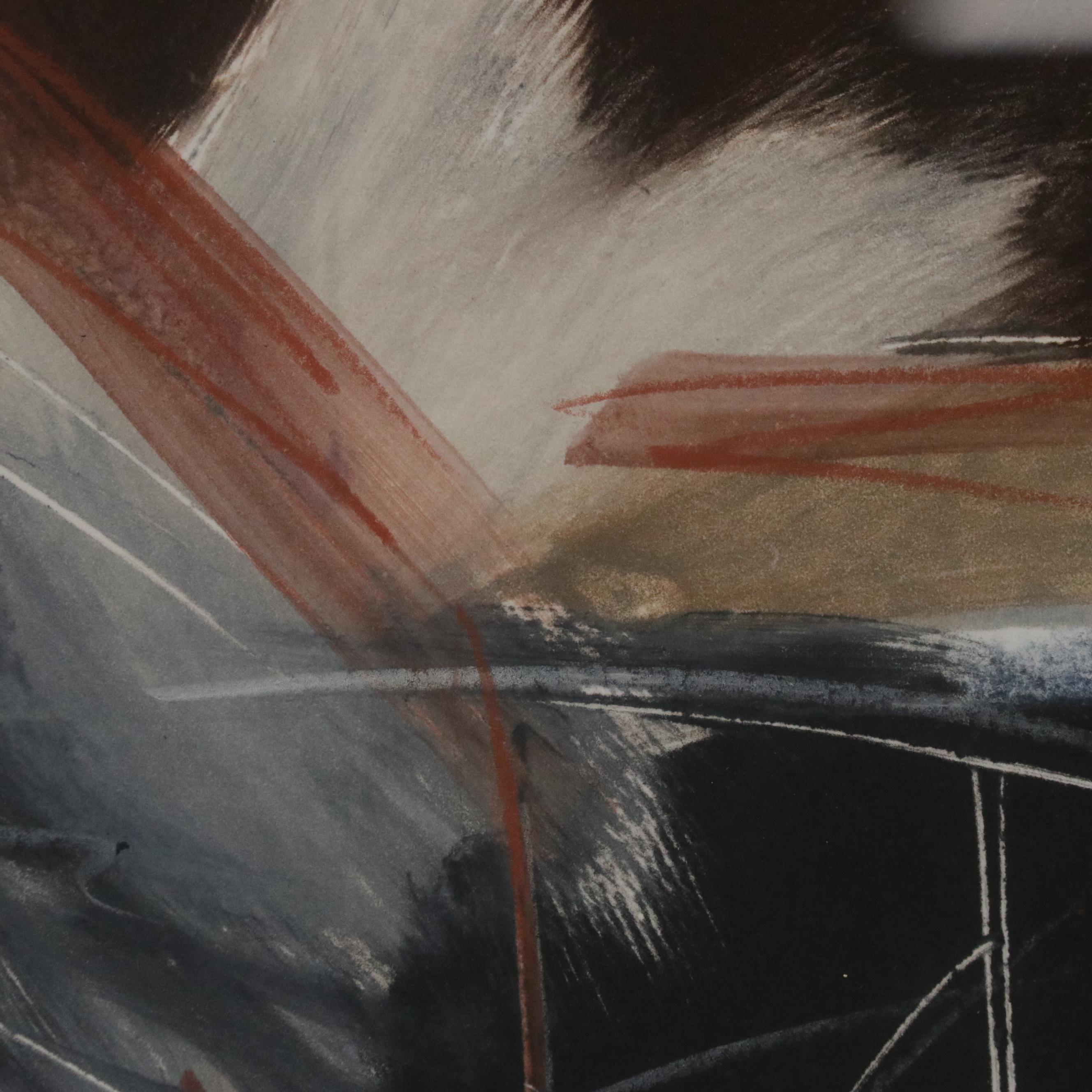 Ann DerGara Abstract Expressionist Style Monotypes, 1991 and 1997