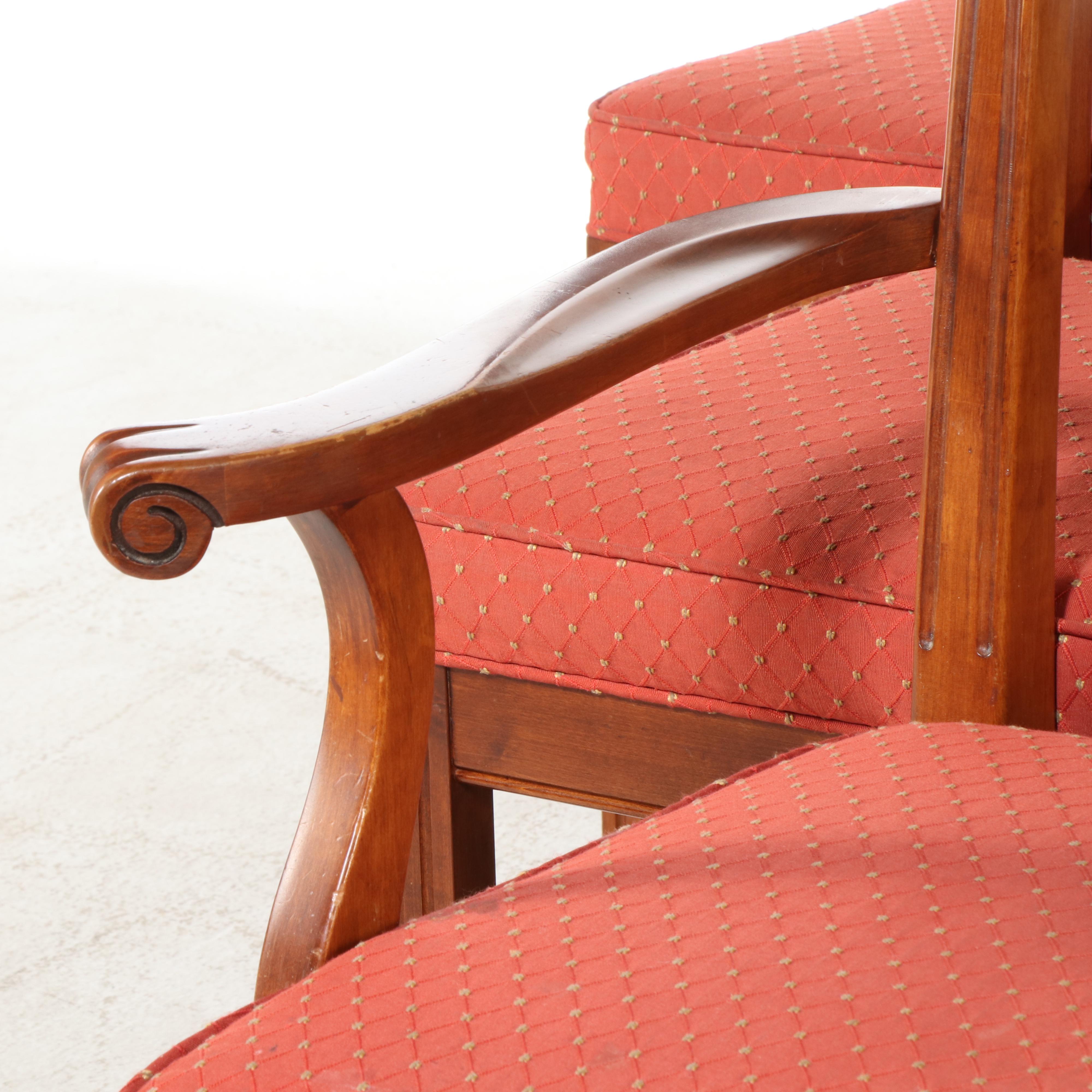 Set of Six Knob Creek Chippendale Style Carved Wood Dining Chairs, Late 20th C.