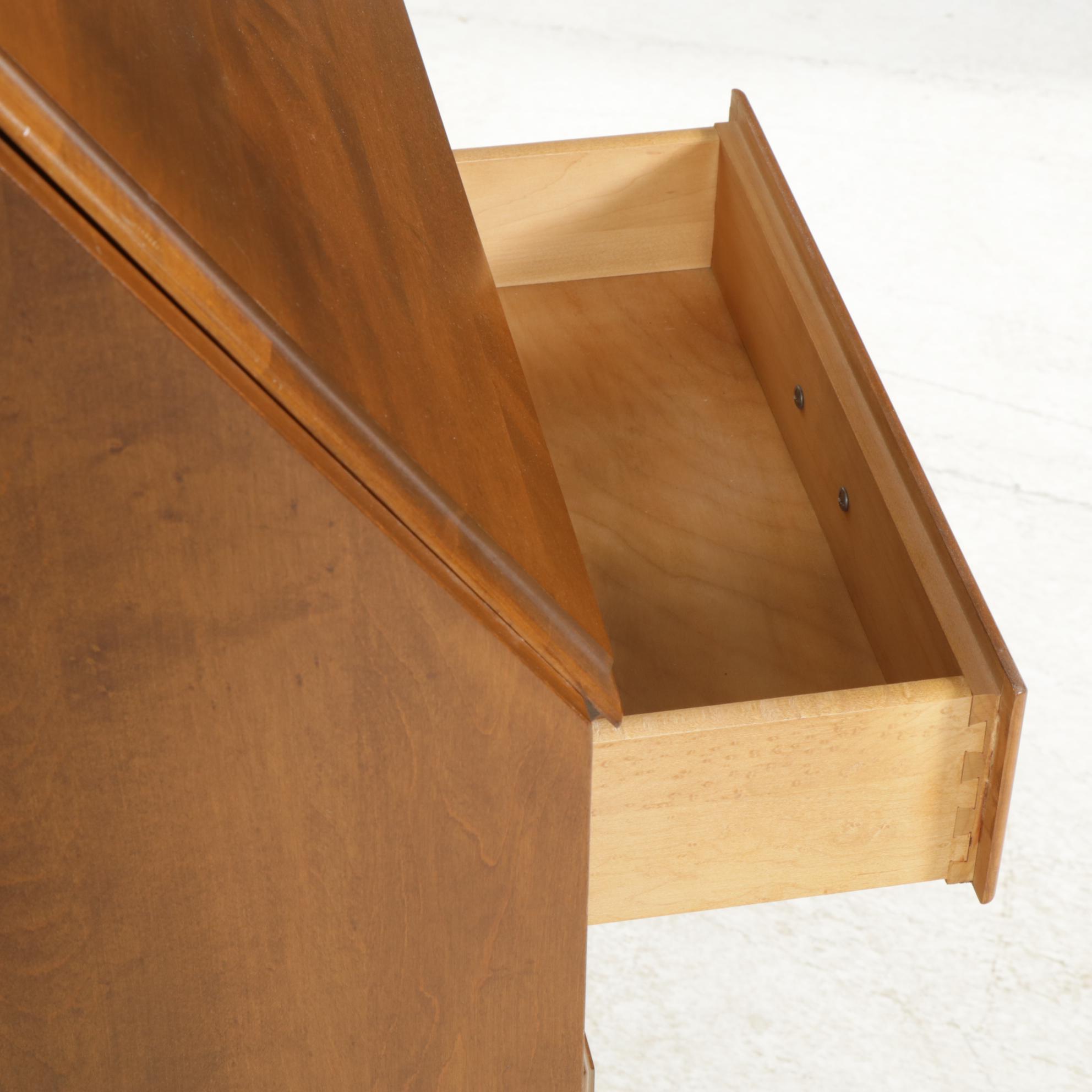 Ethan Allen Federal Style Maple Secretary Desk