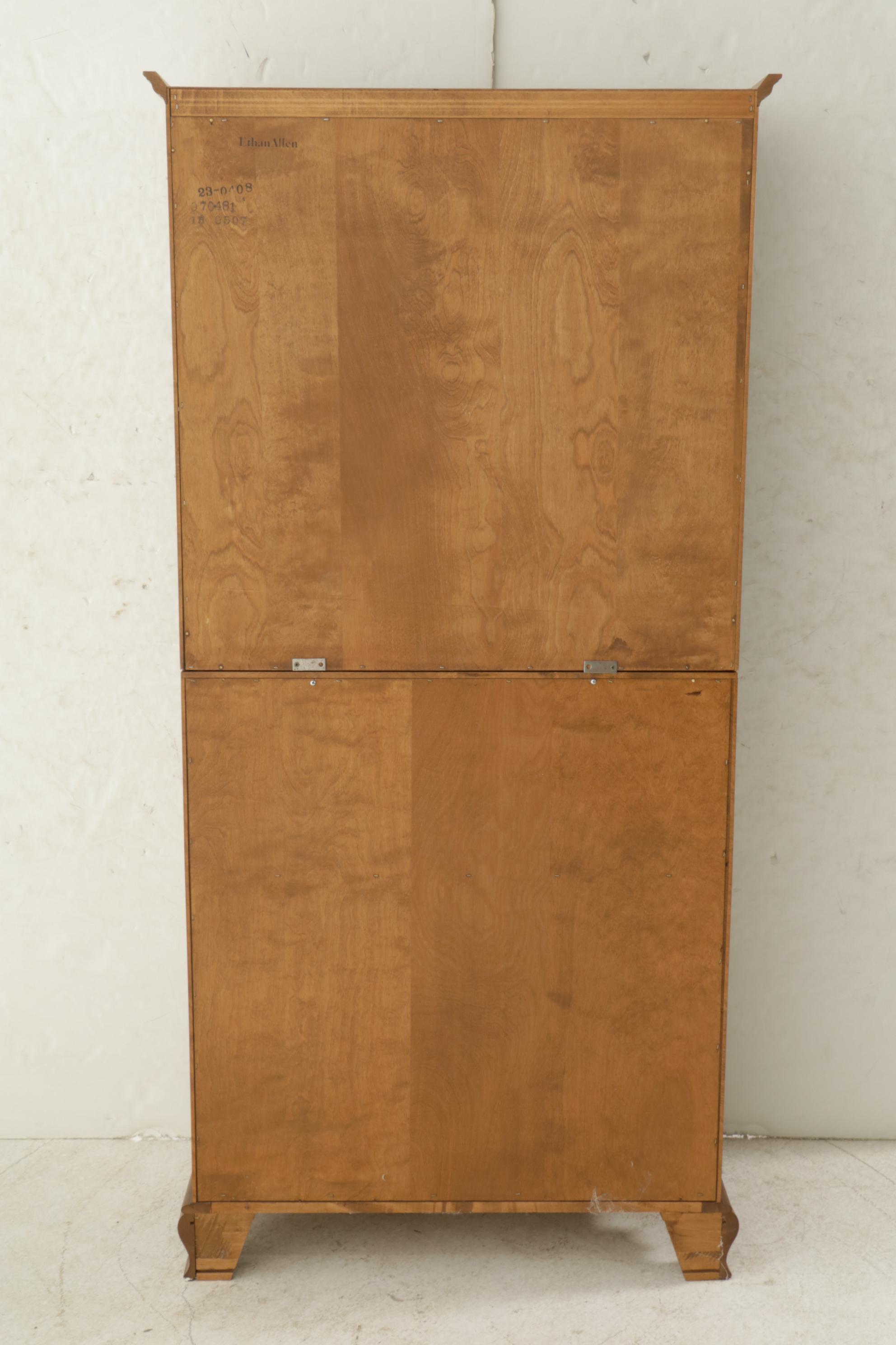 Ethan Allen Federal Style Maple Secretary Desk