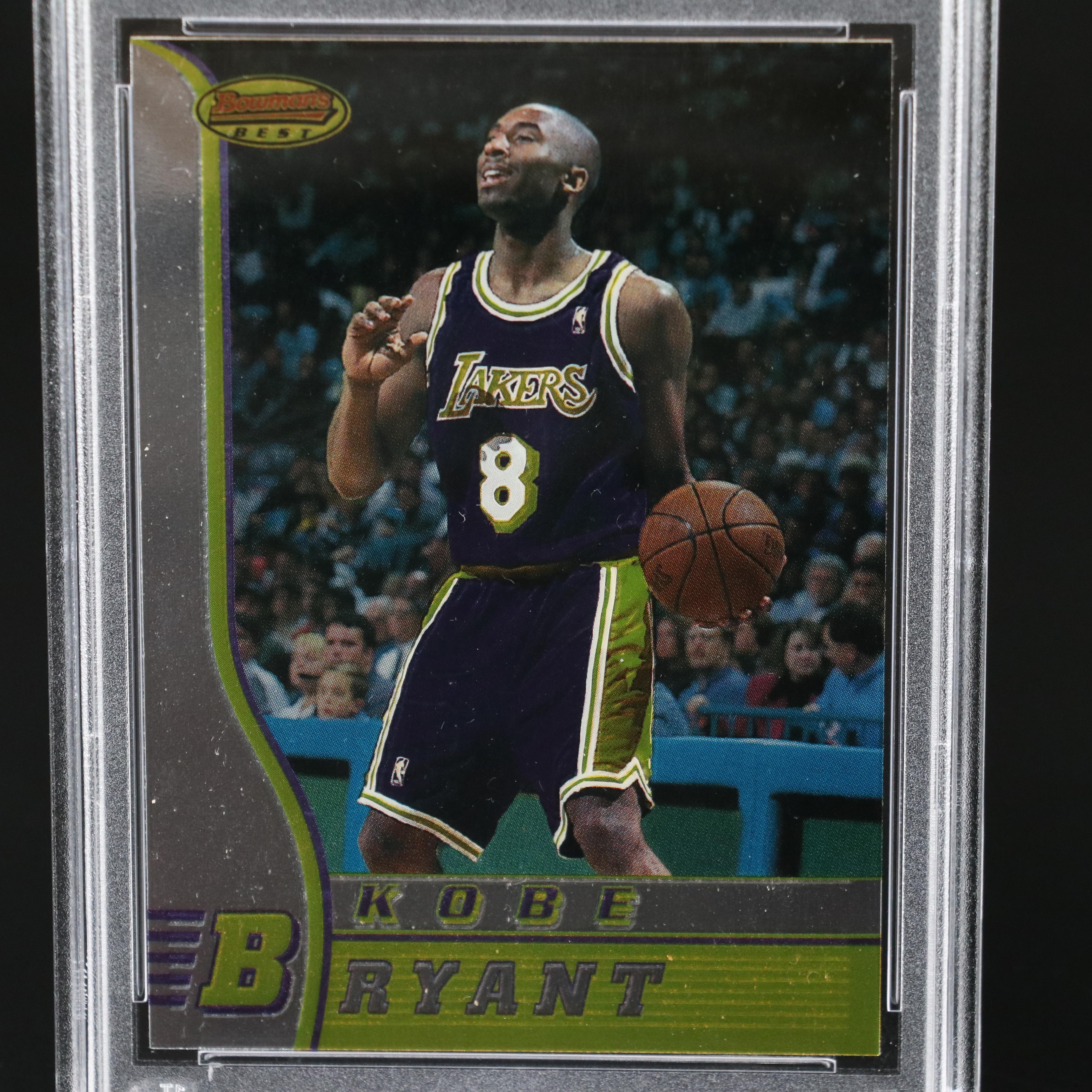1996 Bowman’s Best Kobe Bryant Rookie Basketball Card Graded PSA 9