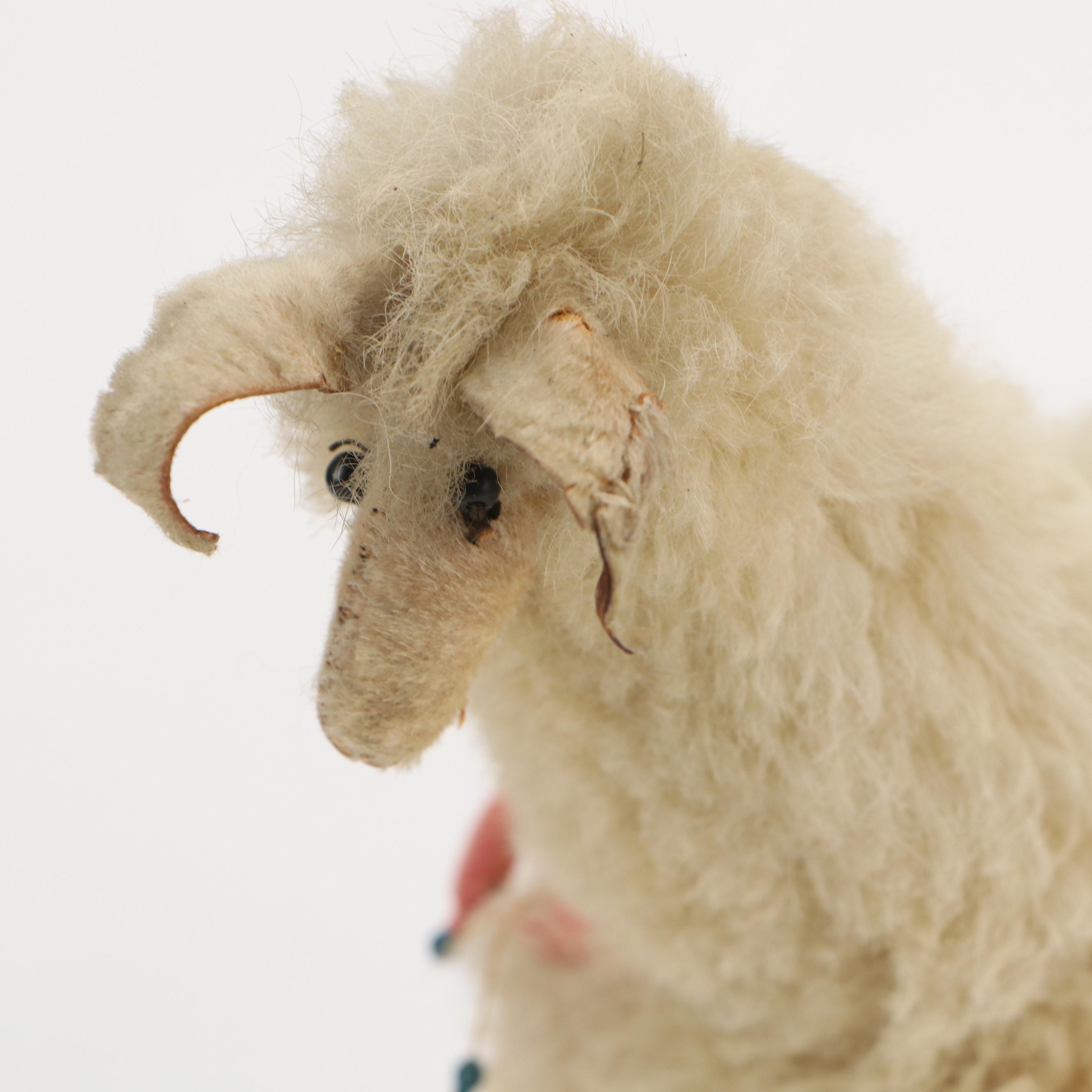 Wool Llama with Metal Mule and Chinana Jemez Pueblo Seed Pot