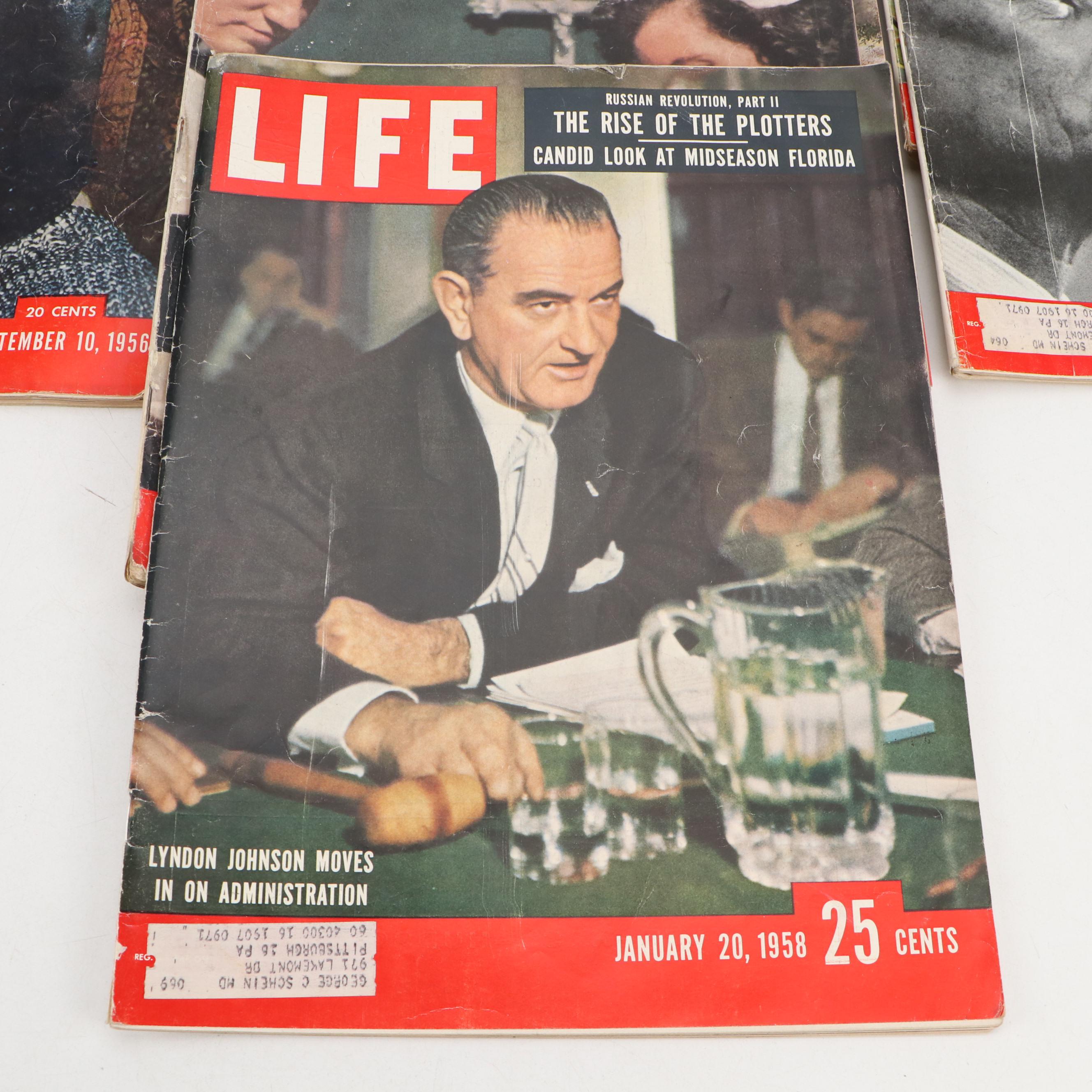 "LIFE" Magazine Collection Featuring Lyndon Johnson, Harold Macmillan and More