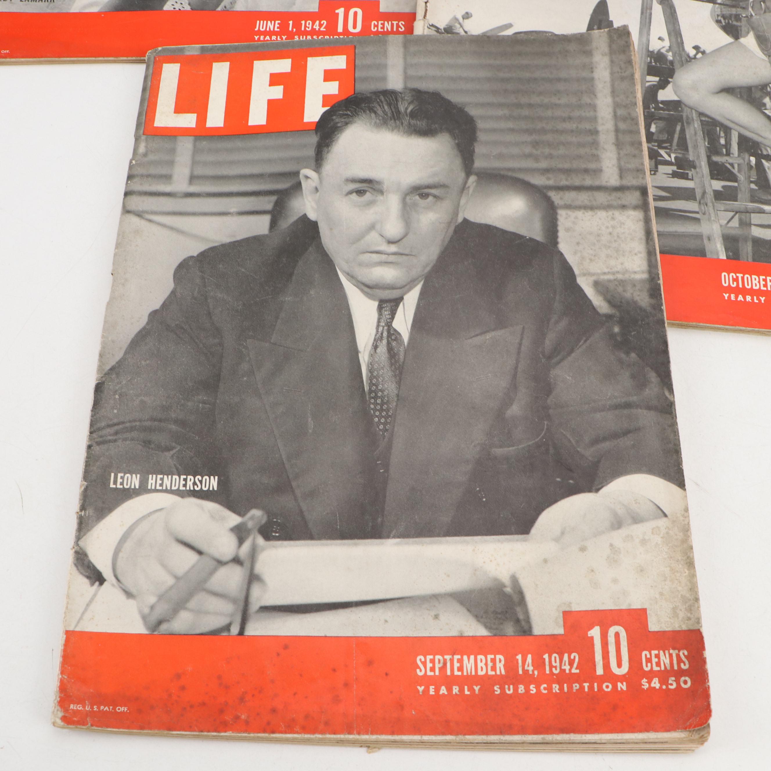 "LIFE" Magazine Collection Featuring Franklin D. Roosevelt and More