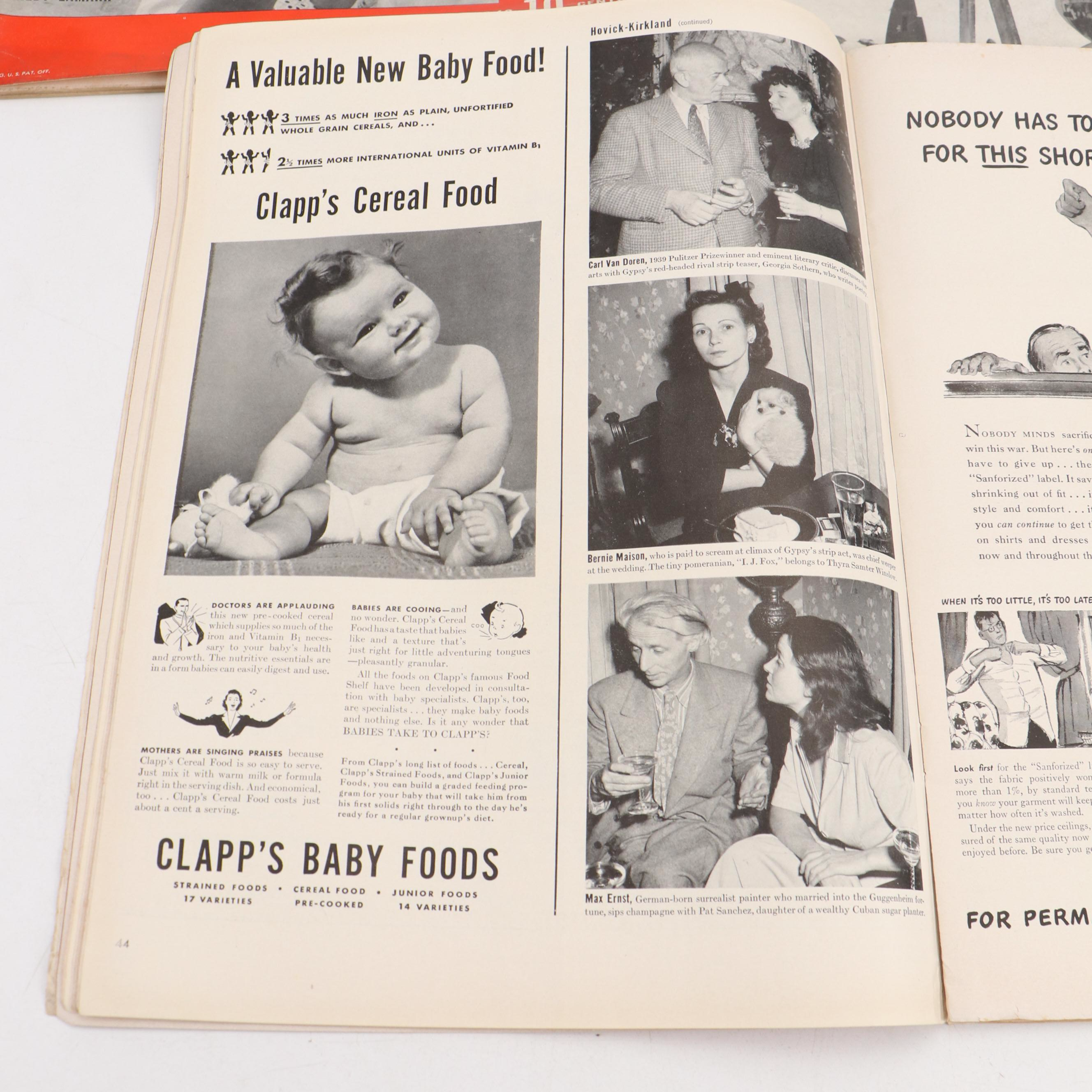 "LIFE" Magazine Collection Featuring Franklin D. Roosevelt and More