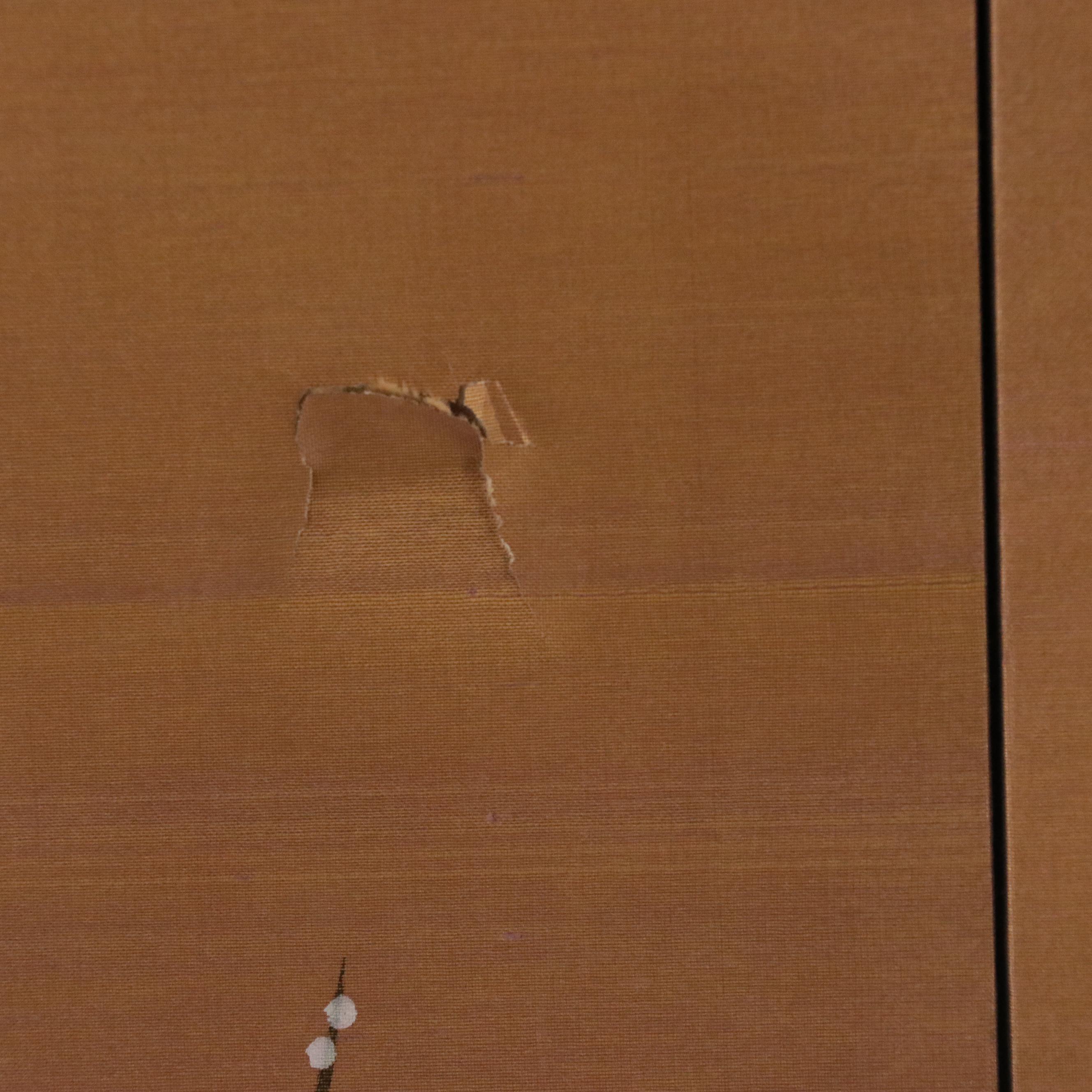 Japanese Wall Hanging Folding Screen of Cherry Blossom Tree