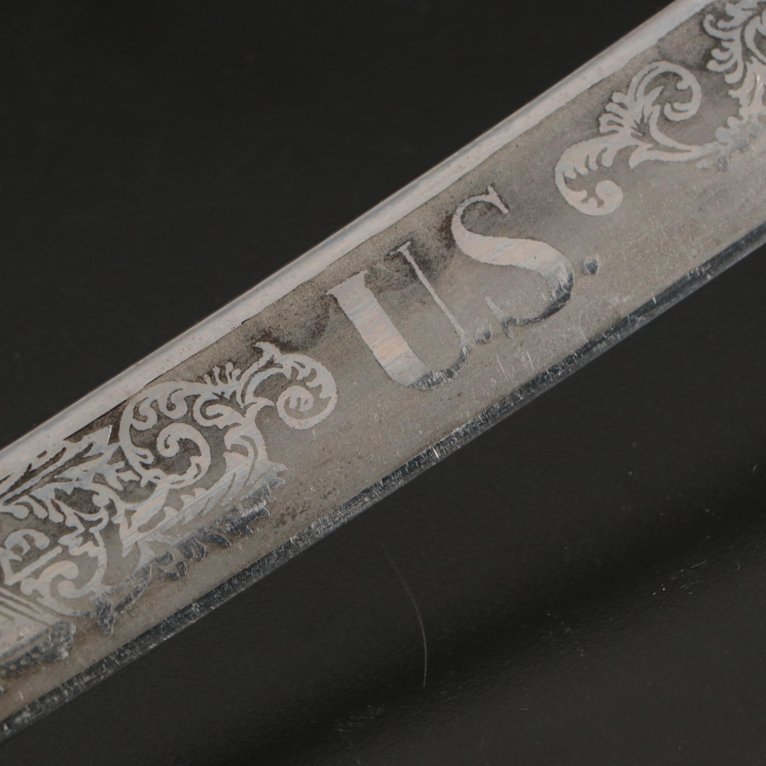 Union Staff Officer Reproduction Carbon Steel Short Swords with Steel Scabbards