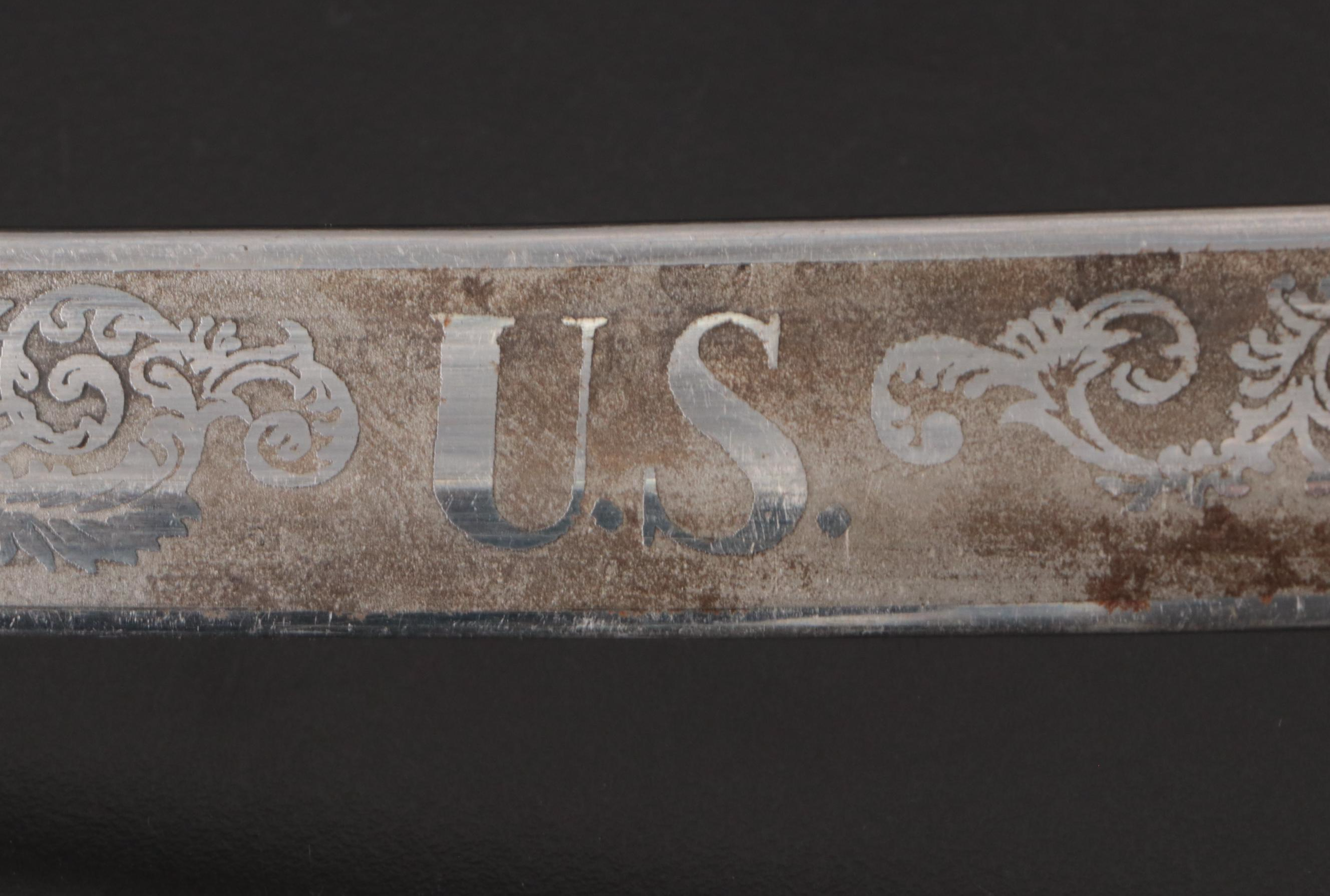 Union Staff Officer Reproduction Carbon Steel Short Swords with Steel Scabbards