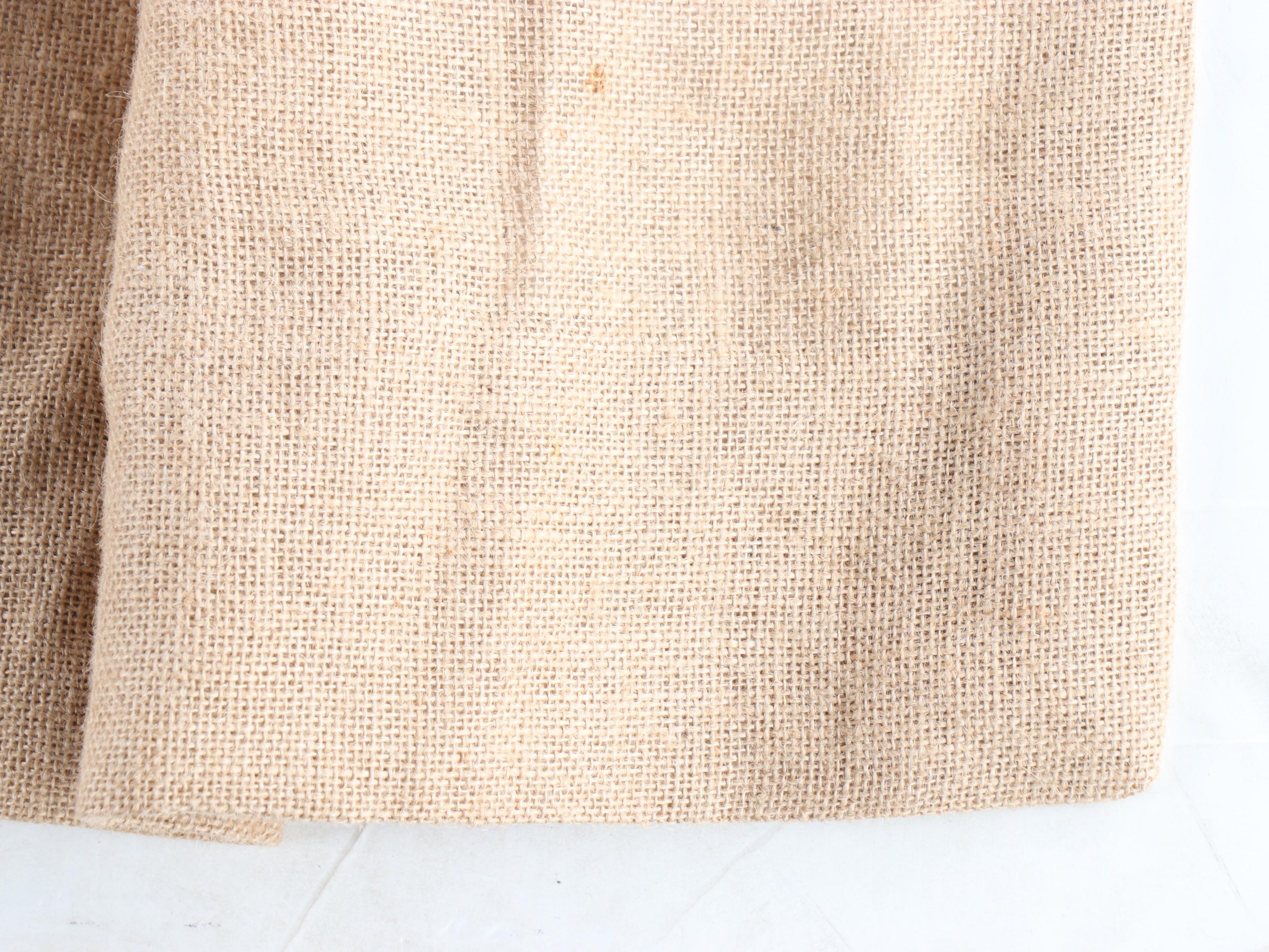 Restoration Hardware Jute Burlap 96" Drapes