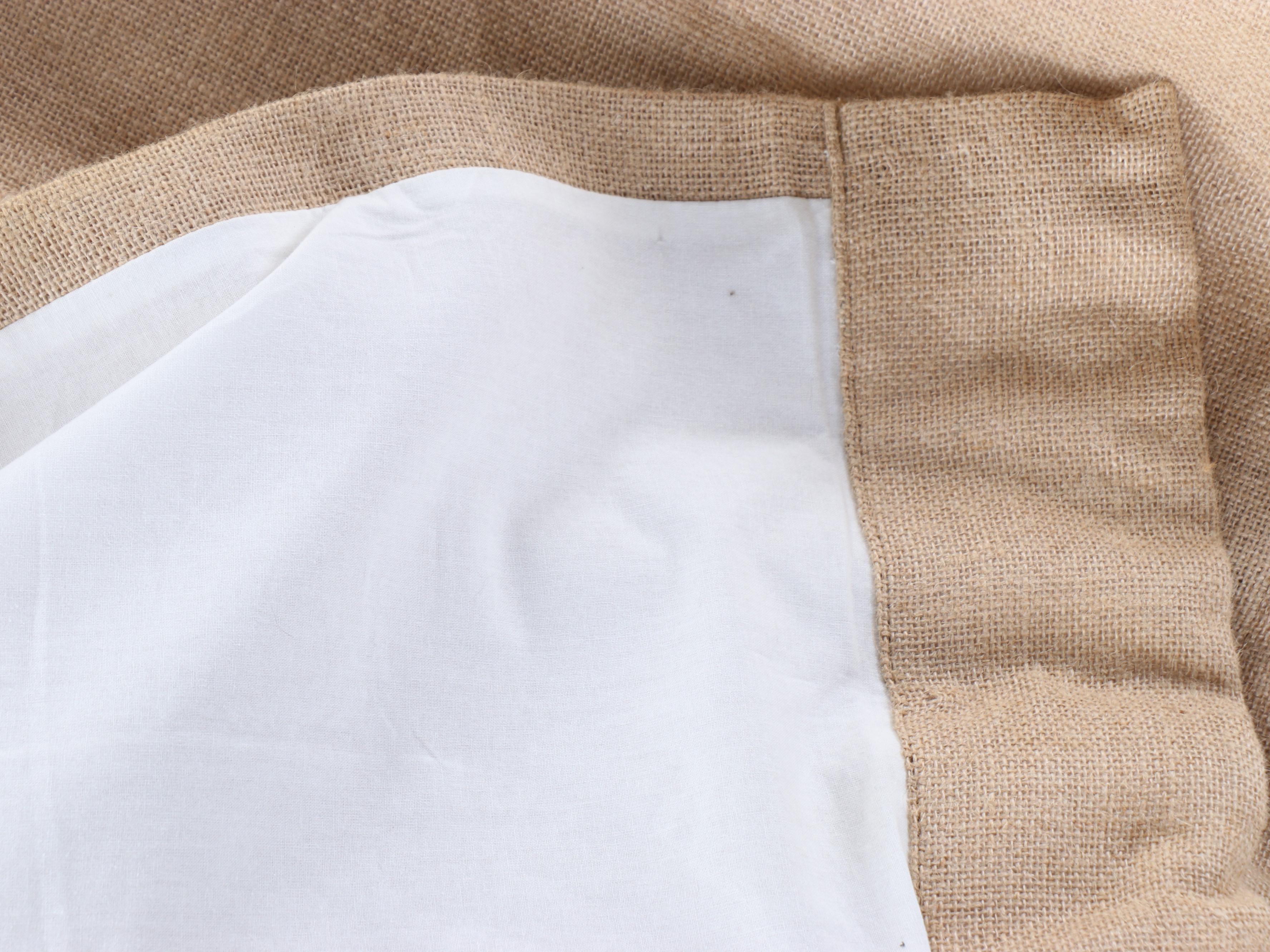 Restoration Hardware Jute Burlap 96" Drapes