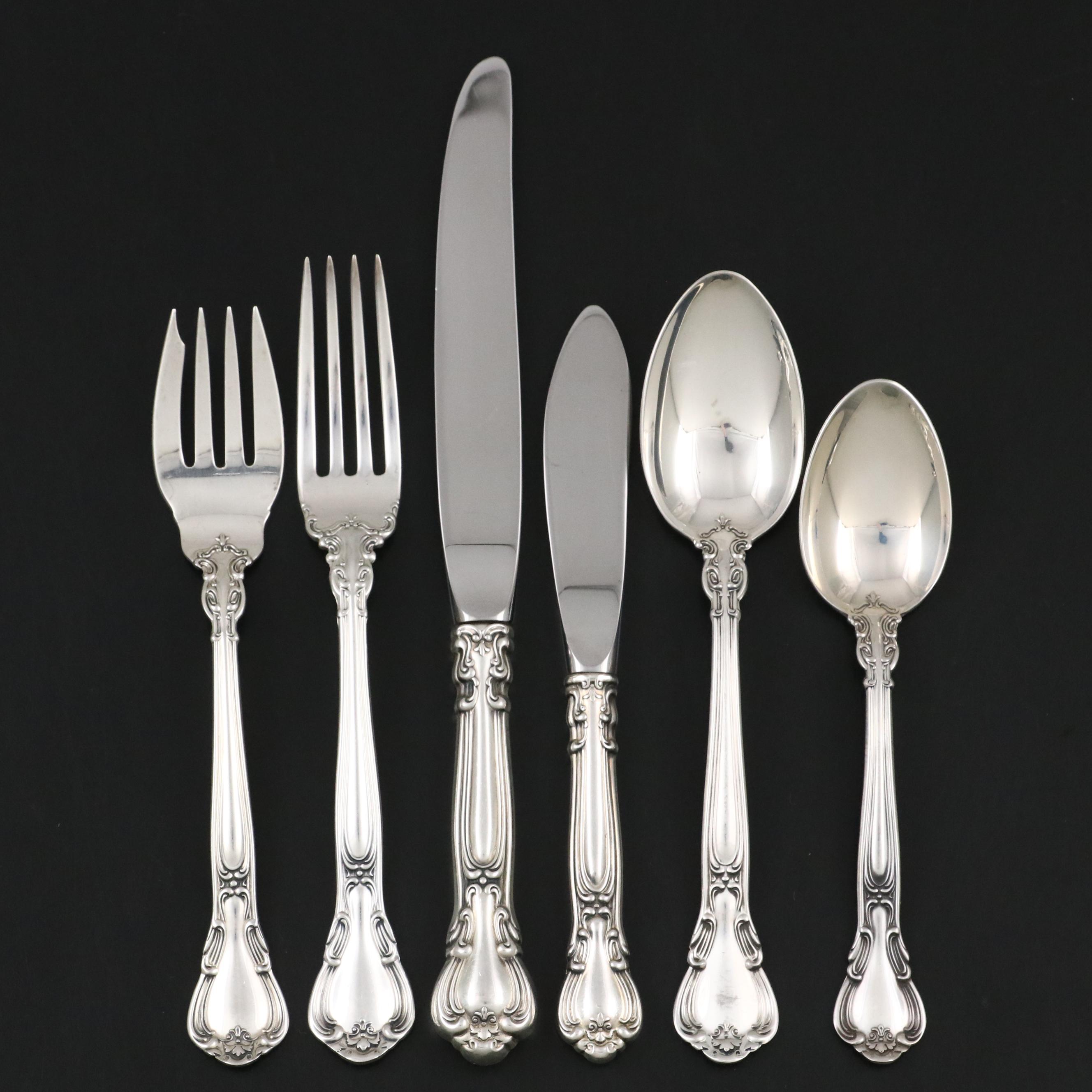 Gorham "Chantilly" Sterling Silver Flatware and Serving Utensils