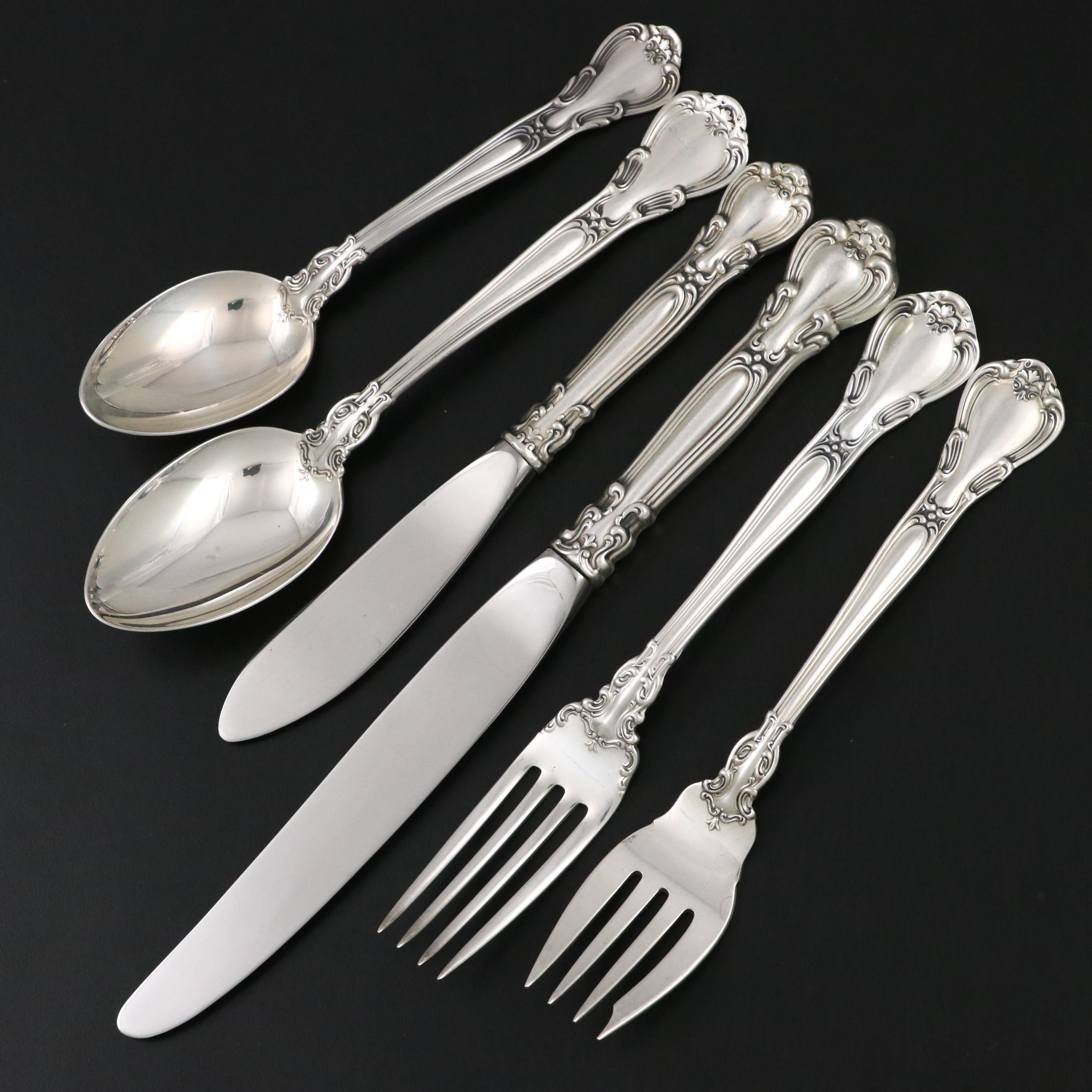 Gorham "Chantilly" Sterling Silver Flatware and Serving Utensils