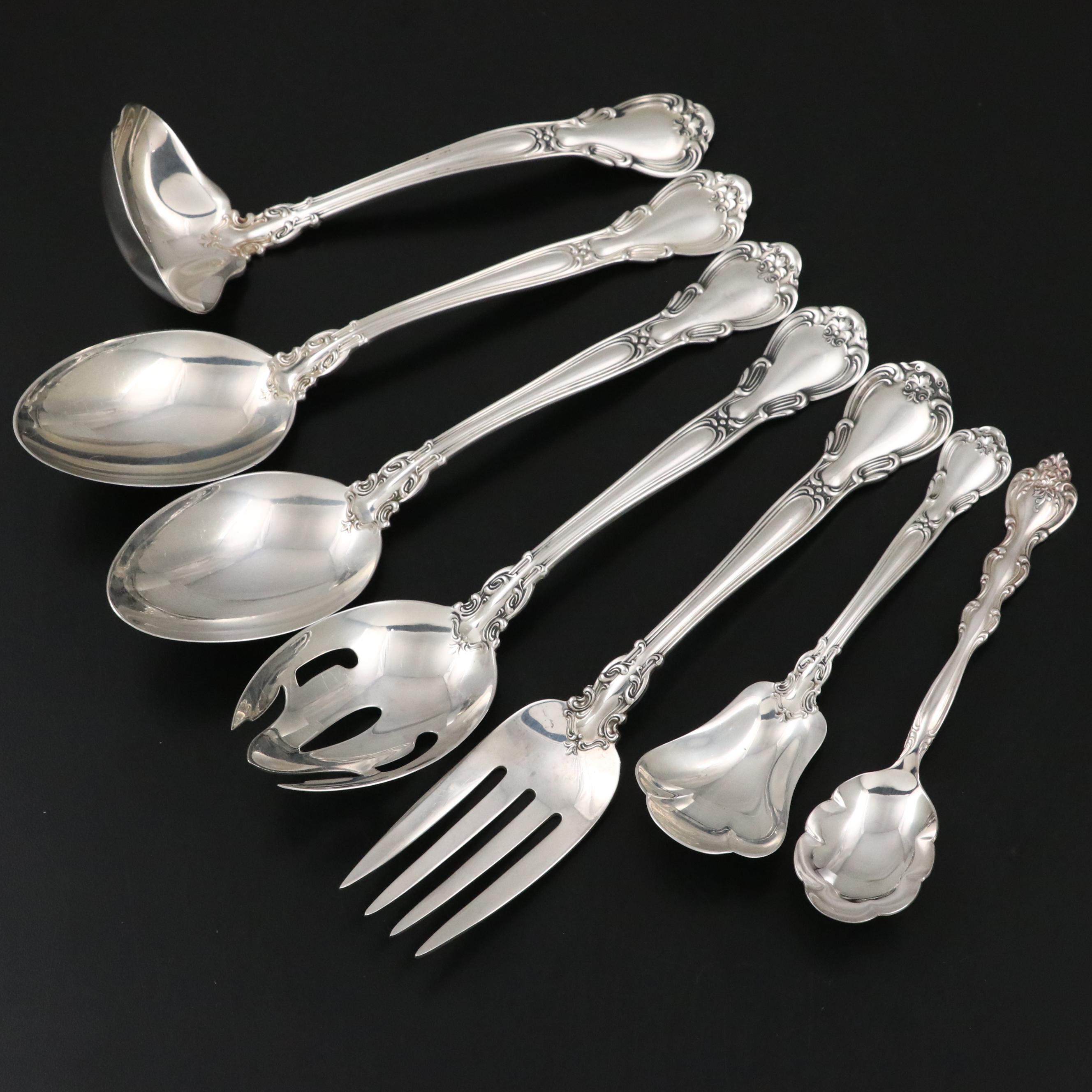 Gorham "Chantilly" Sterling Silver Flatware and Serving Utensils